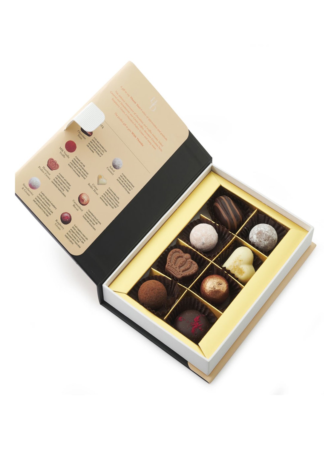 House of Dorchester With Thanks Book Box chocolade bonbons 8 stuks - voorkant 3 undefined