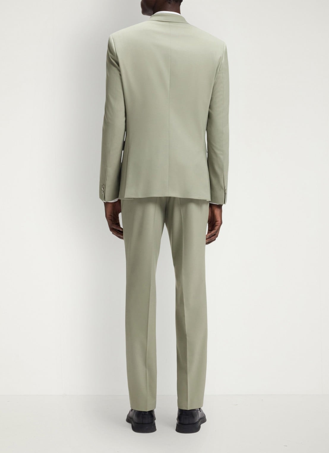 HUGO Arti-Hesten253X slim fit 2-delig pak in wolblend - achterkant light/pastel green-337 / groen