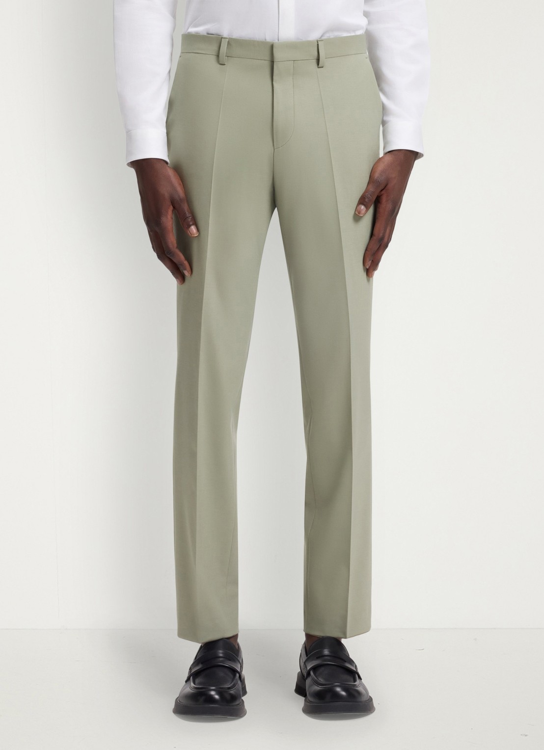 HUGO Arti-Hesten253X slim fit 2-delig pak in wolblend - detail 5 light/pastel green-337 / groen