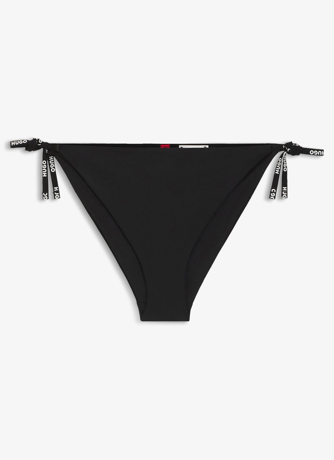 HUGO Bikinislip met logobandjes - voorkant 2 zwart