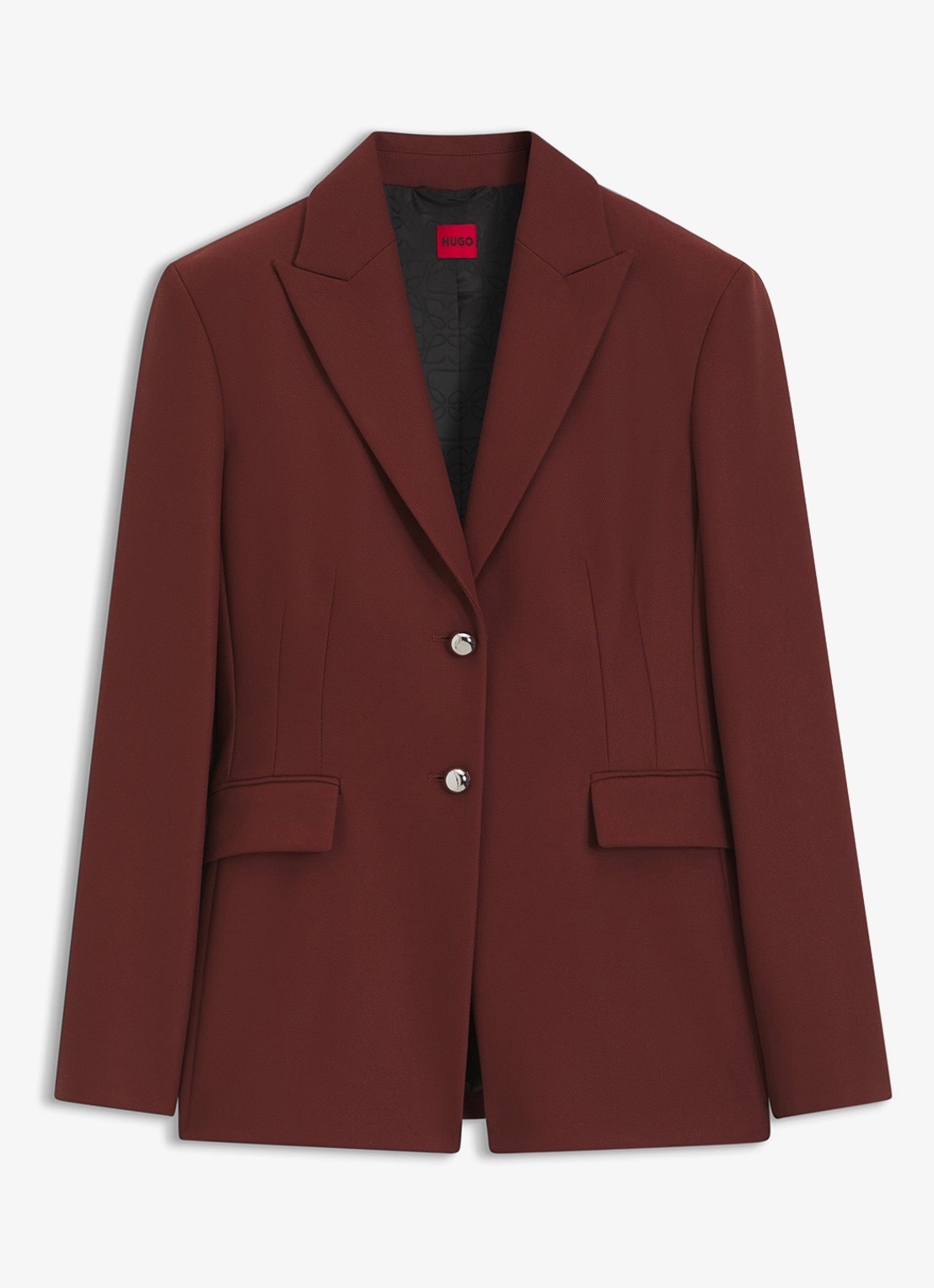 HUGO Blazer met klepzakken - voorkant 5 bruin