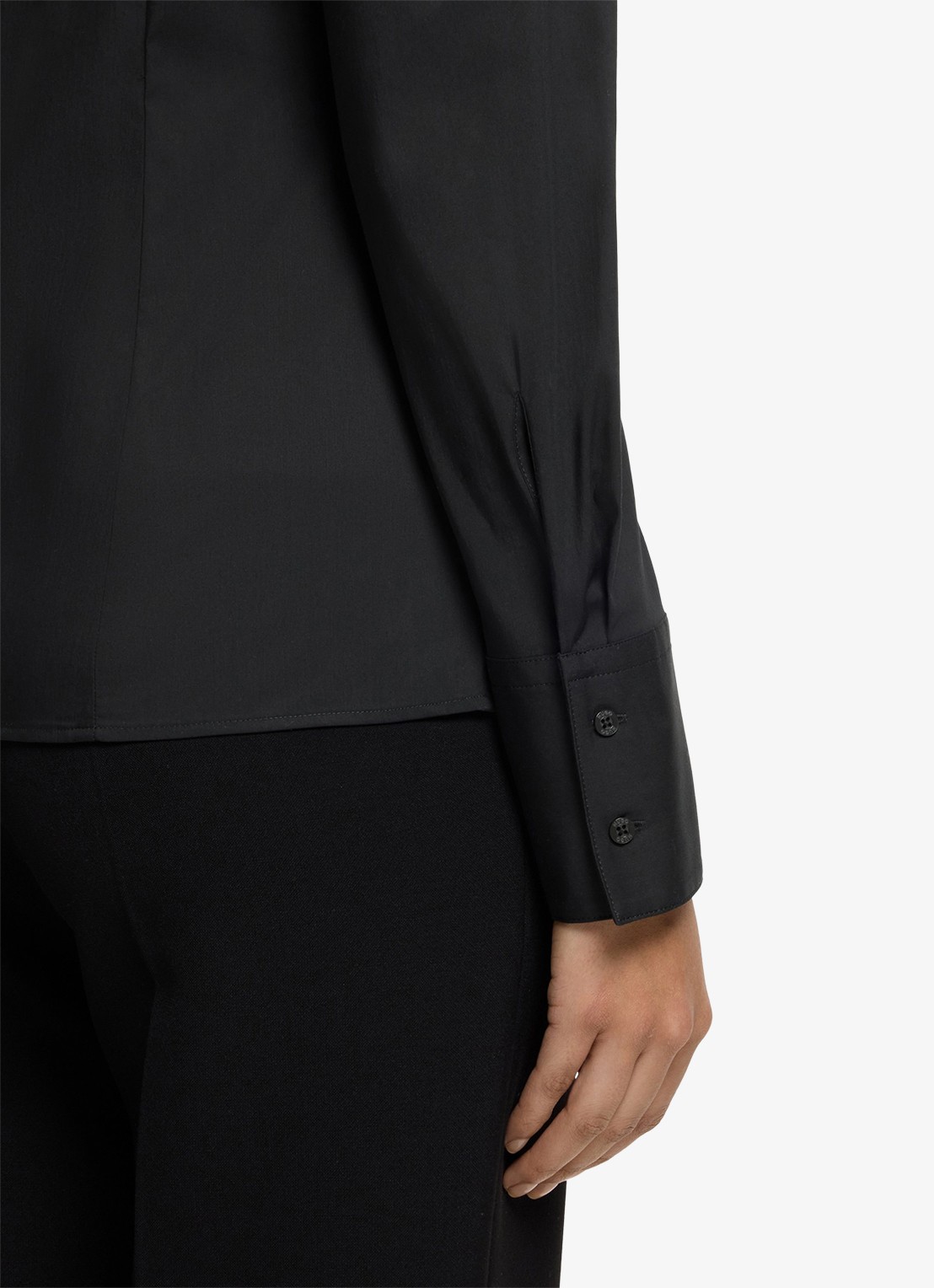 HUGO Blouse met kraag - detail 5 zwart