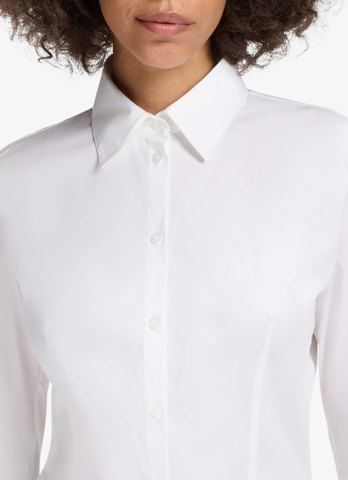HUGO Blouse met kraag - detail 4 wit