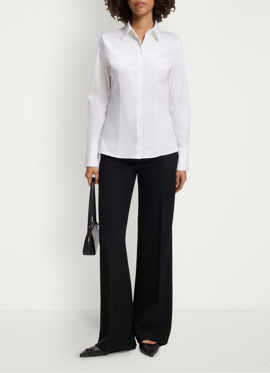 HUGO Blouse met kraag - voorkant 2 wit