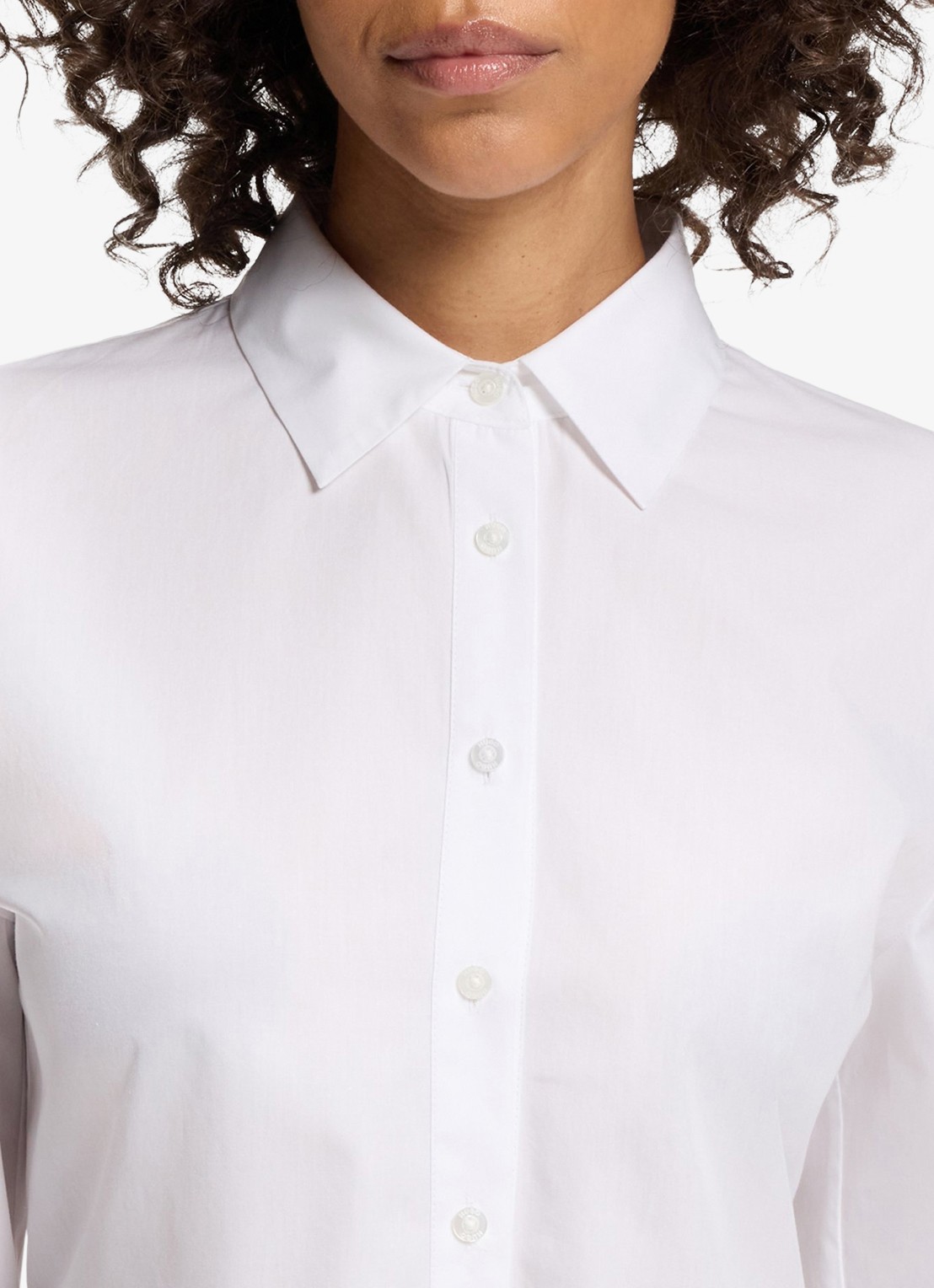 HUGO Blouse met peplum - detail 4 wit
