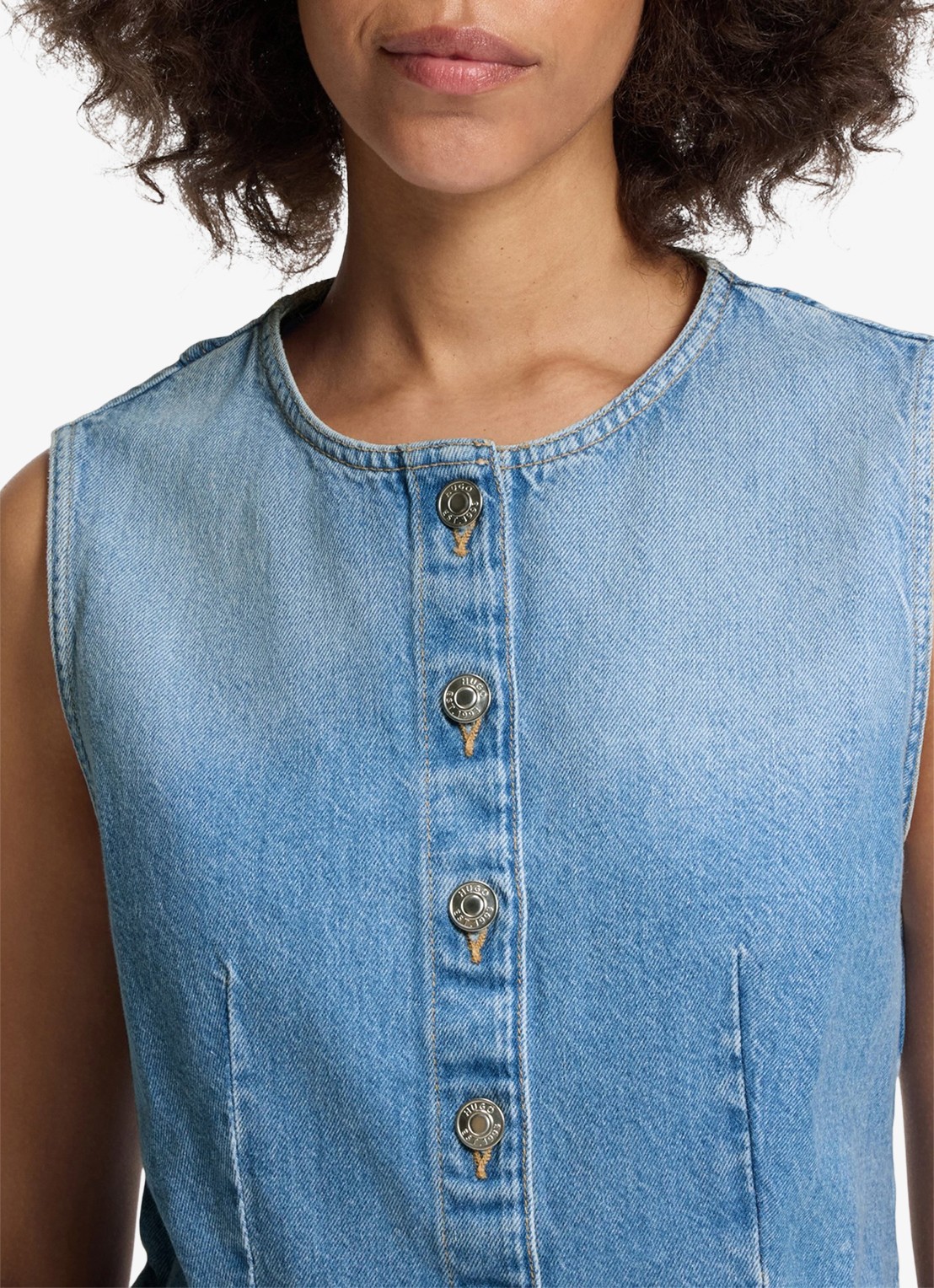 HUGO Blouse met peplum - detail 5 jeans