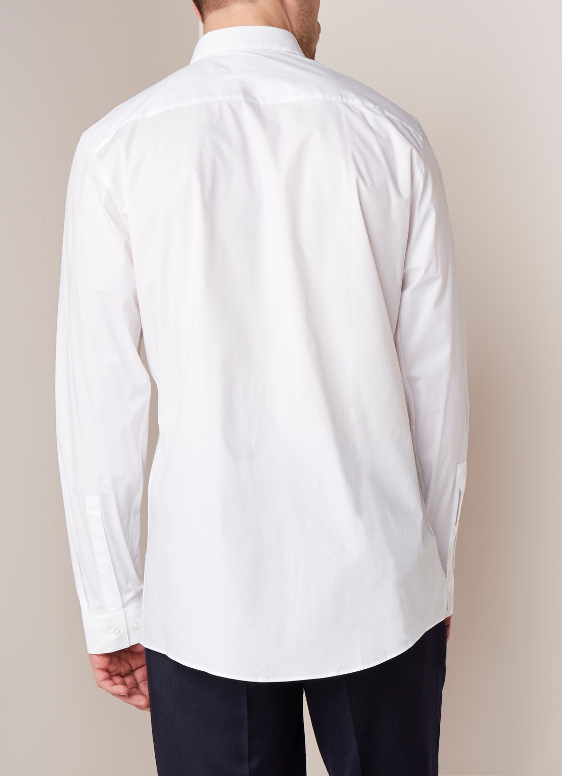 HUGO BOSS Erondo Extra slim fit overhemd met stretch - achterkant 3 wit