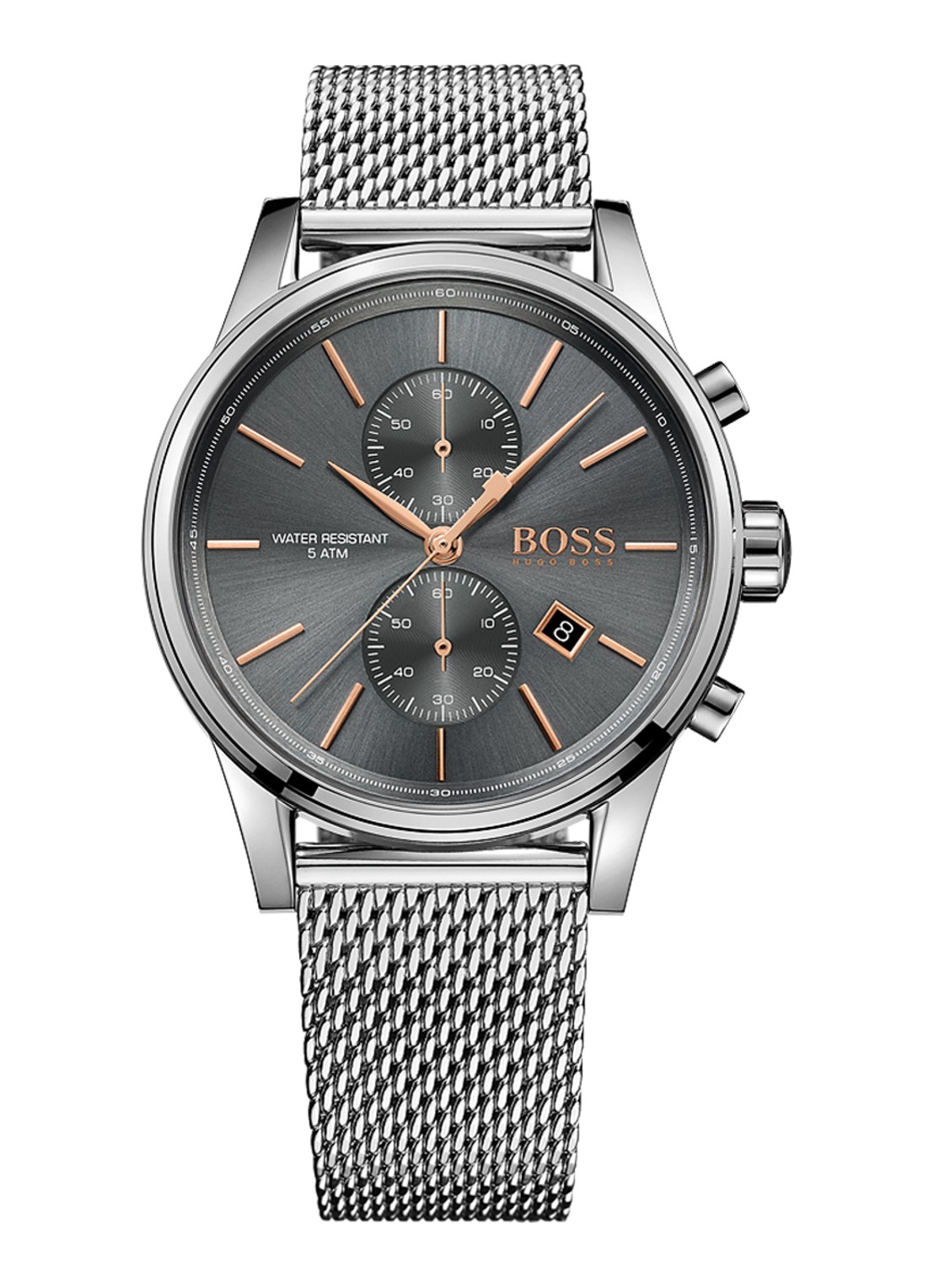 HUGO BOSS Horloge Jet HB1513440 - voorkant zilver