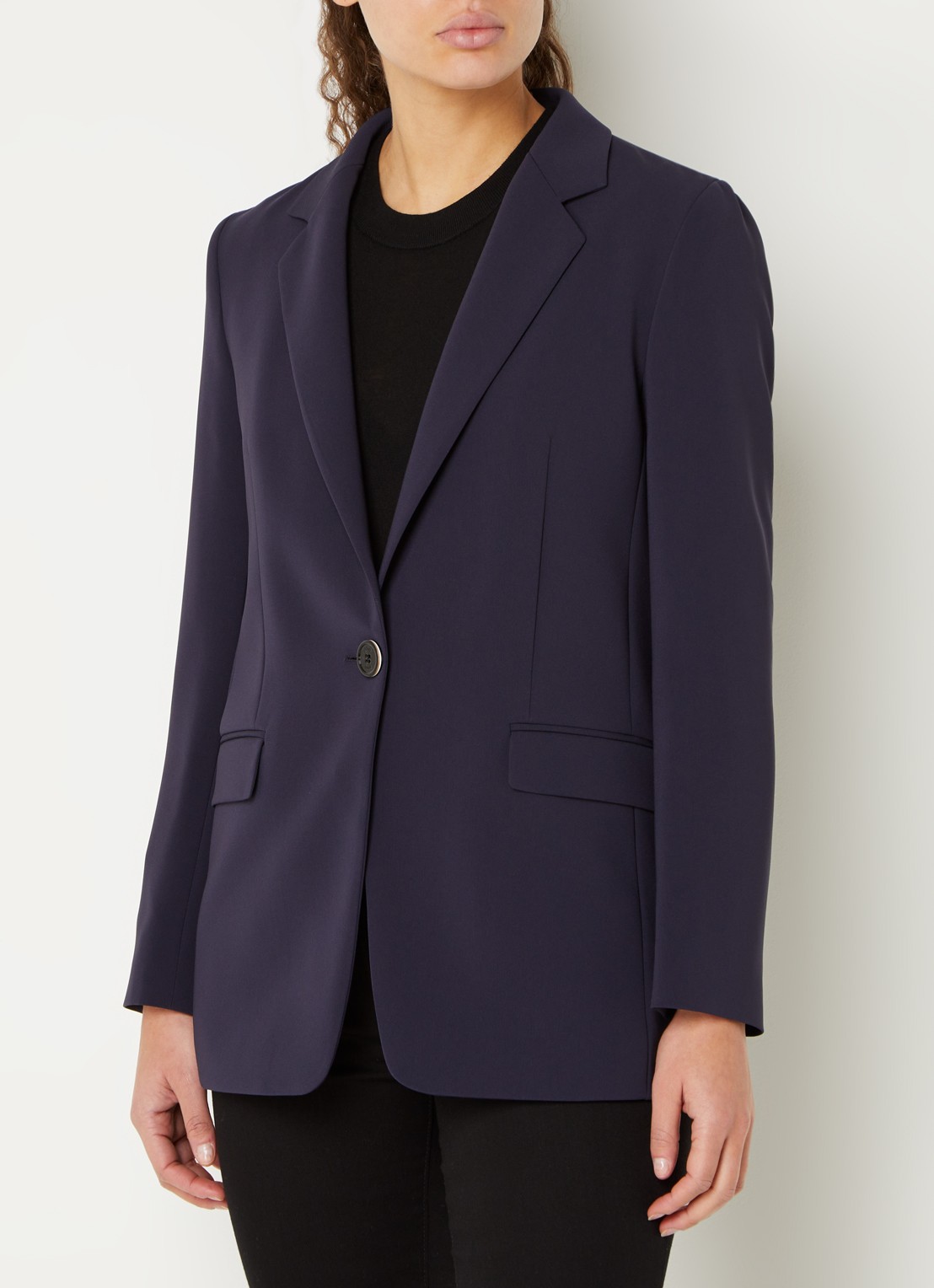 HUGO BOSS Jocalua blazer met klepzakken - detail 3 donkerblauw