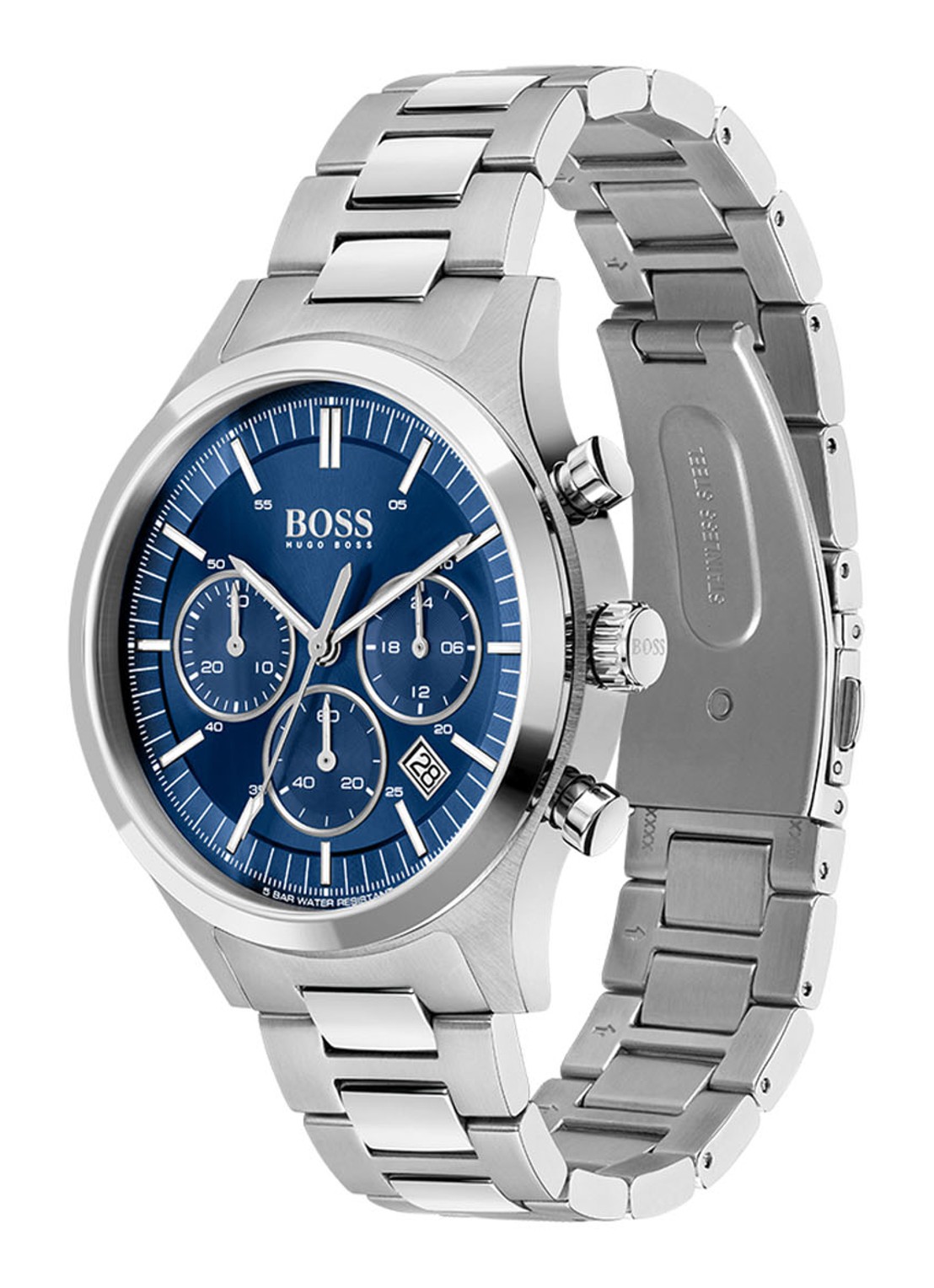 HUGO BOSS Metronome horloge HB1513801 - detail 3 zilver