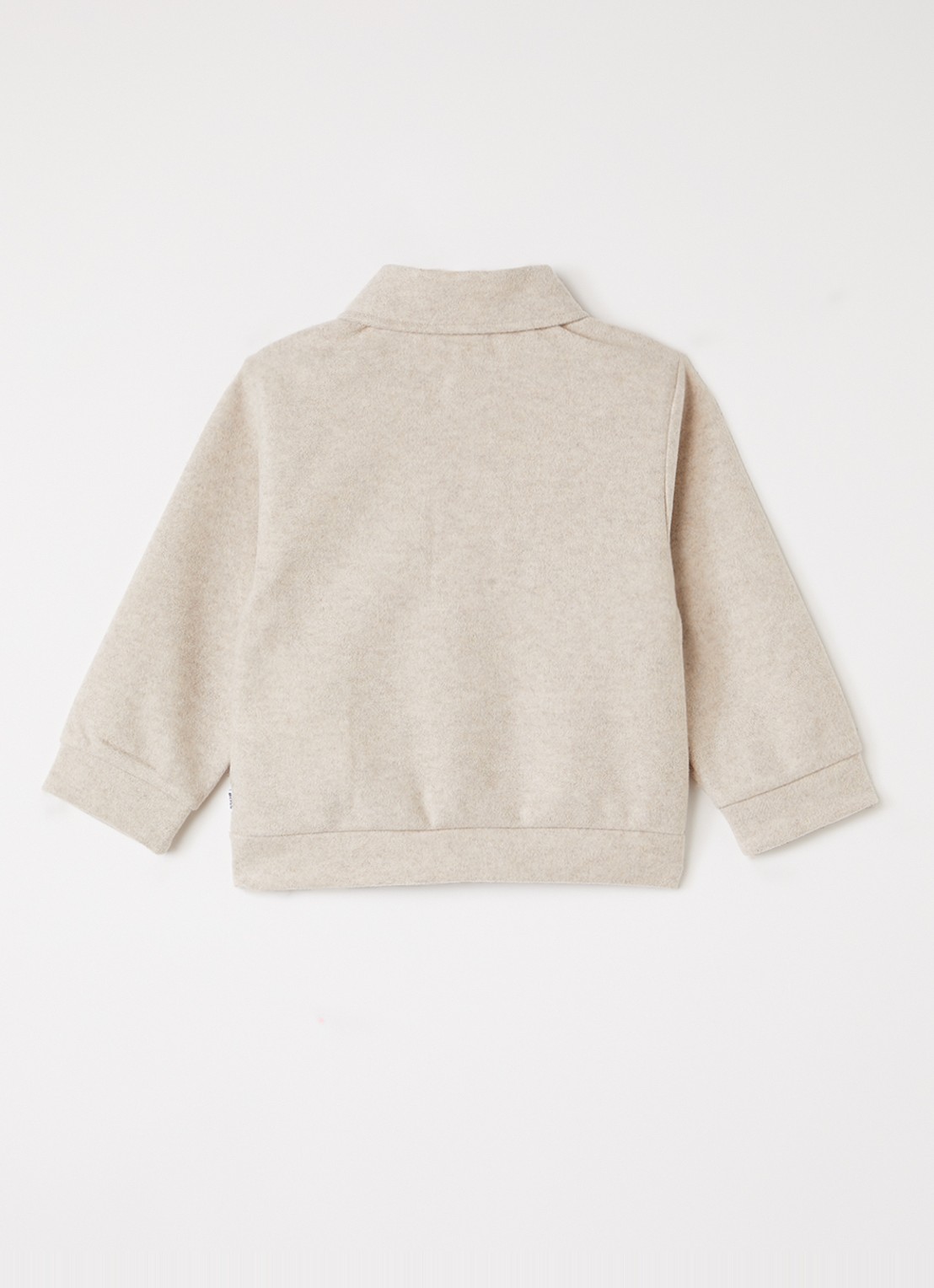 HUGO BOSS Overshirt in wolblend - achterkant beige