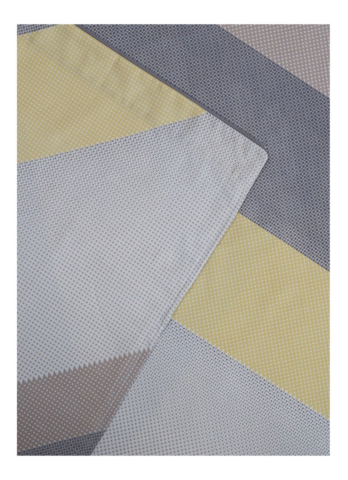 HUGO BOSS Scarf laken van katoensatijn 300TC - voorkant multicolor