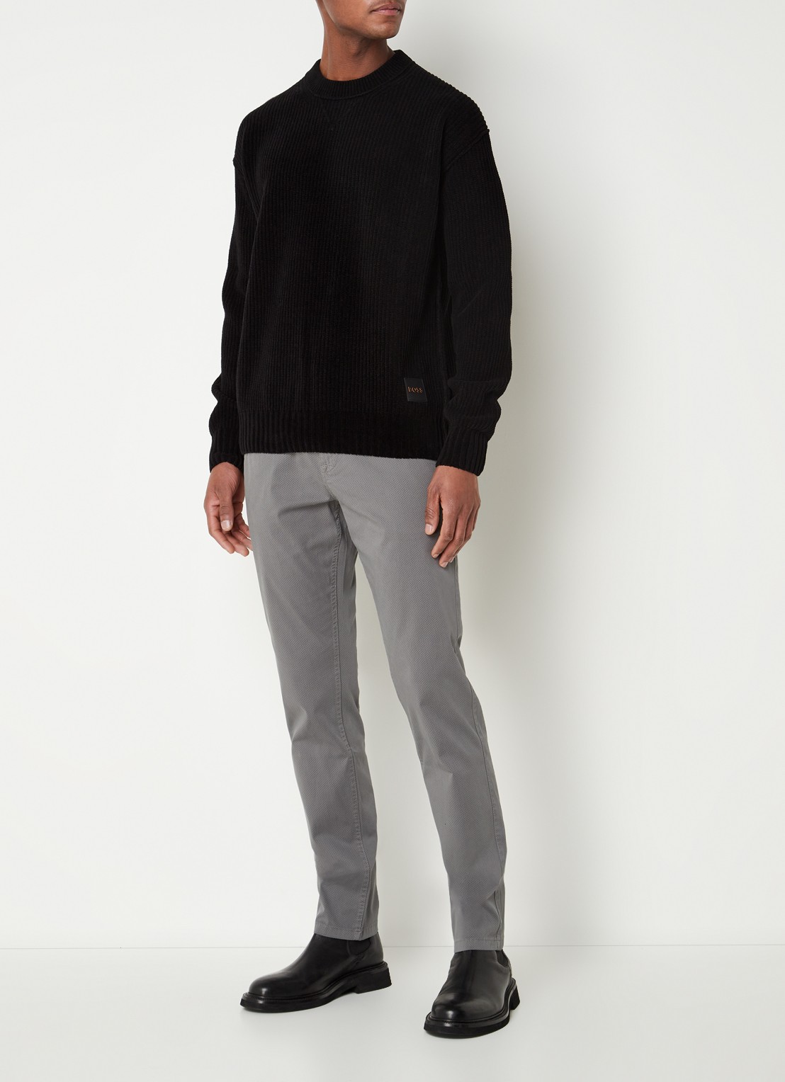 HUGO BOSS Schino-Slim-O 10248660  404 - voorkant 2 donkergrijs