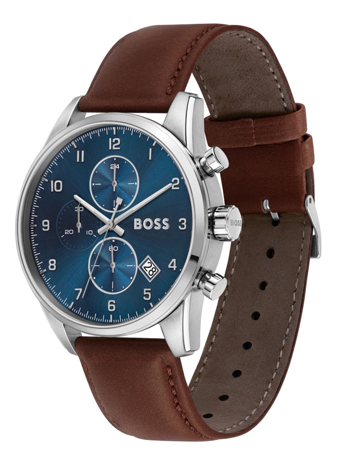 HUGO BOSS Skymaster horloge HB1513940 - voorkant 2 zilver