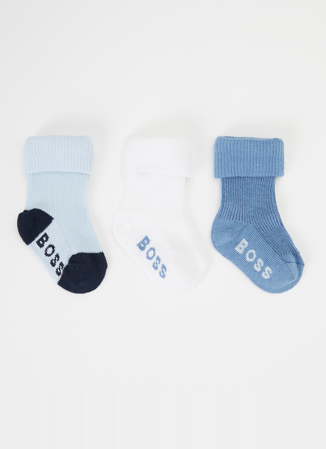HUGO BOSS Sokken met logo  - voorkant blauw