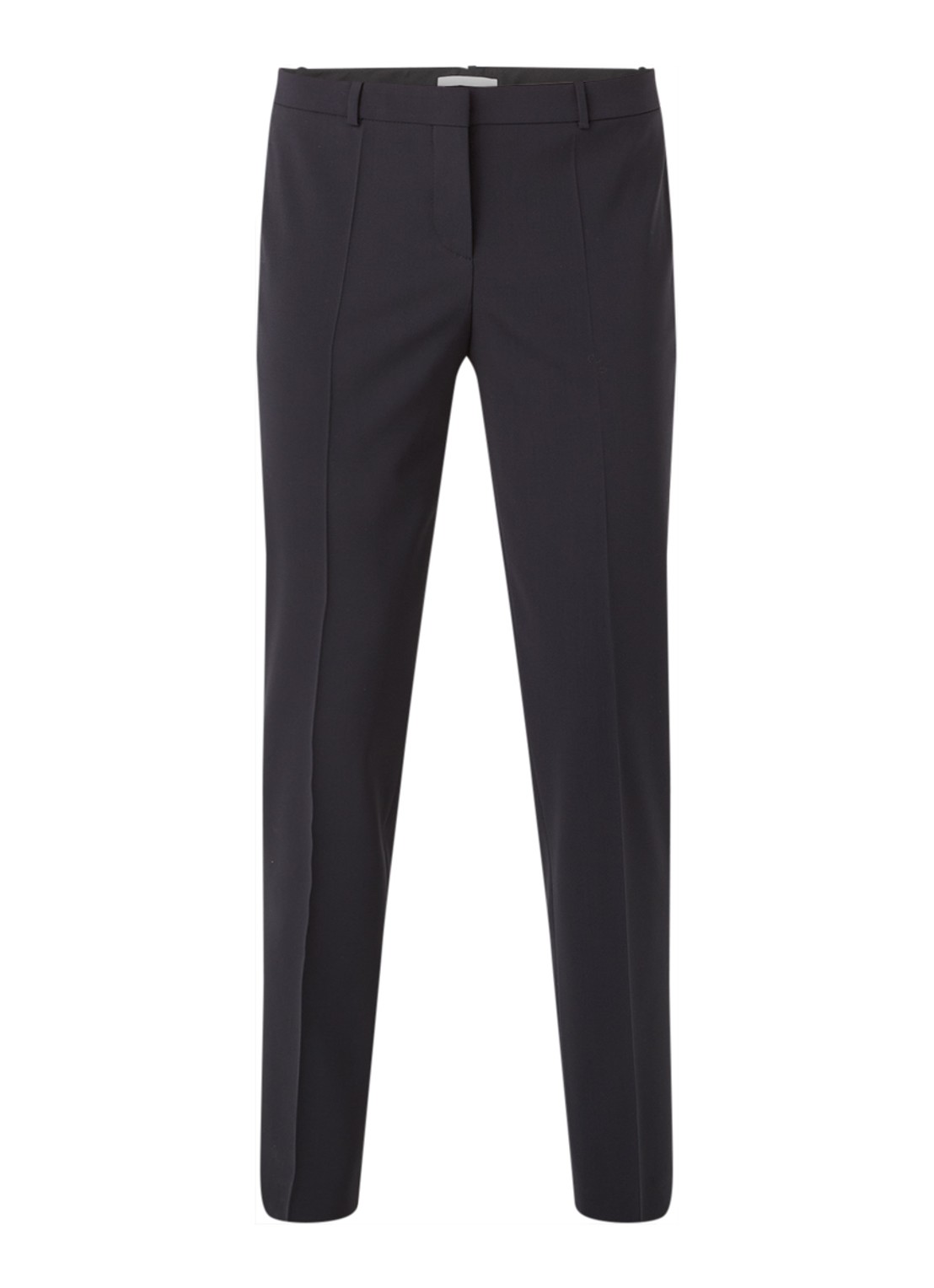 HUGO BOSS Tiluna mid waist slim fit cropped pantalon in wolblend - voorkant undefined