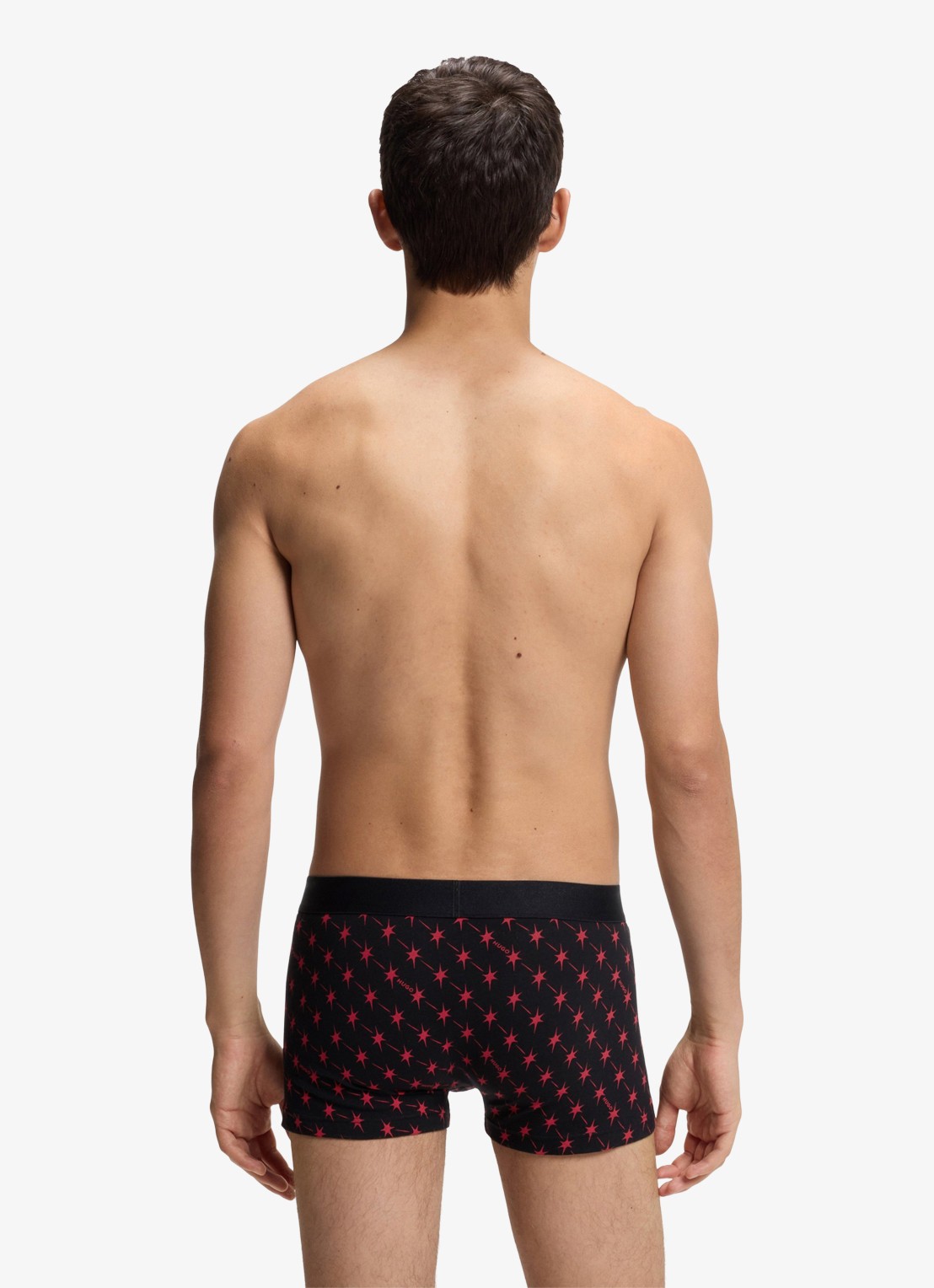 HUGO Boxershort met logoband in 3-pack - achterkant 2 zwart