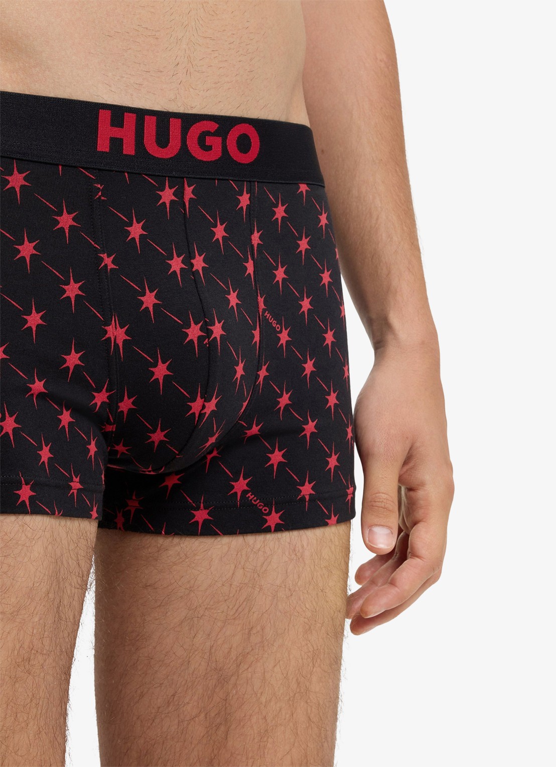 HUGO Boxershort met logoband in 3-pack - detail 4 zwart