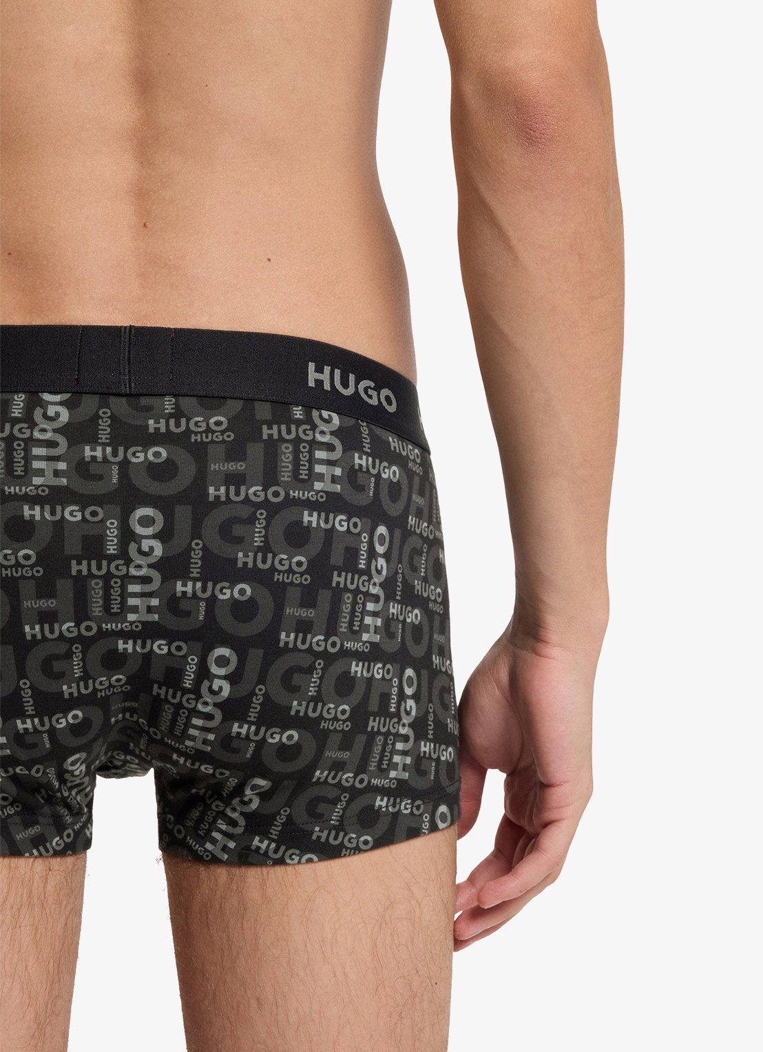 HUGO Boxershorts met logoband in 3-pack - detail 5 grijs