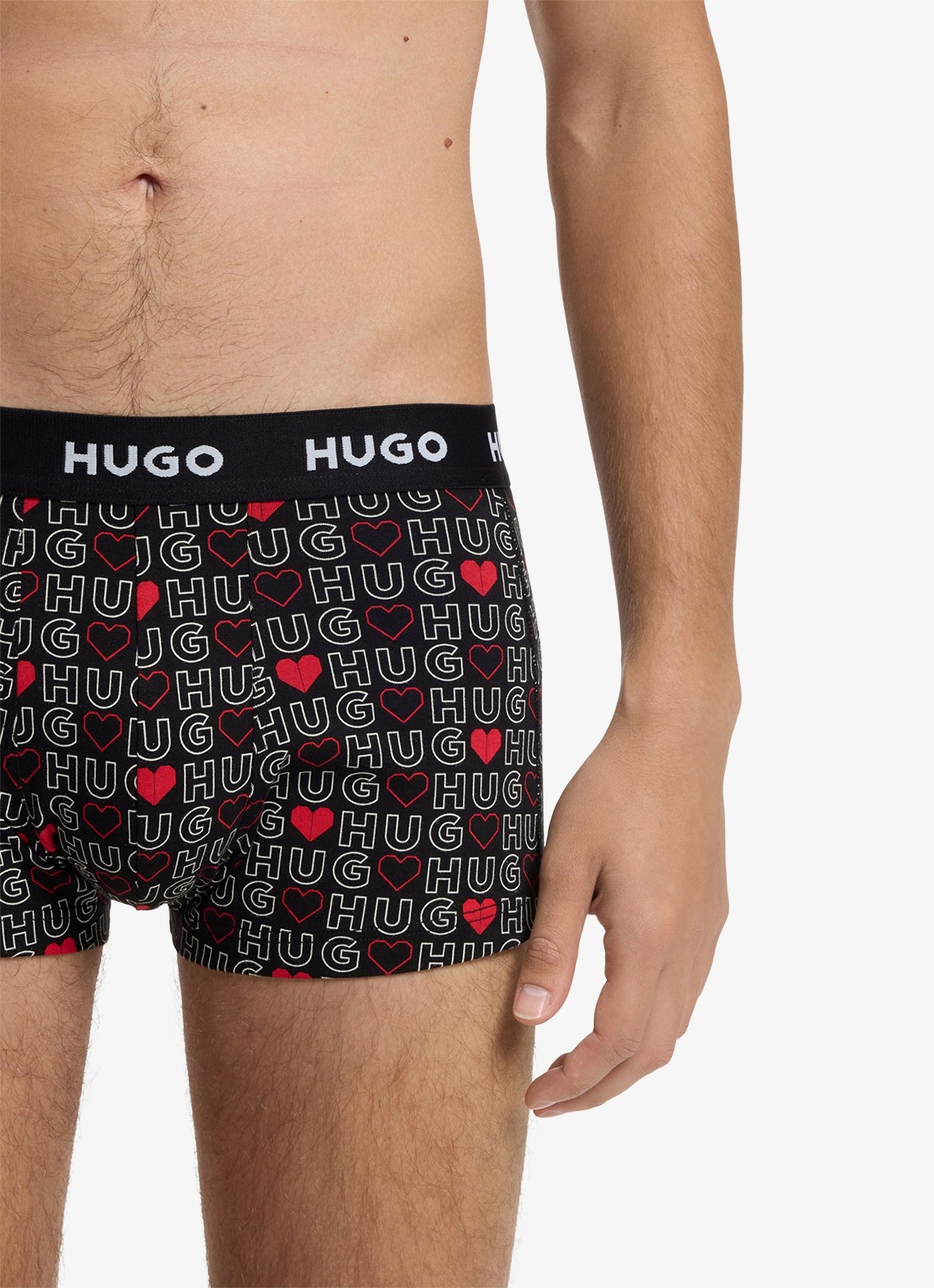 HUGO Boxershorts met logoband in 3-pack - detail 2 kersenrood
