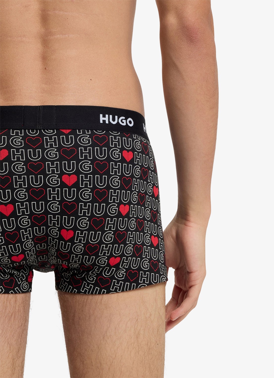 HUGO Boxershorts met logoband in 3-pack - detail 3 kersenrood