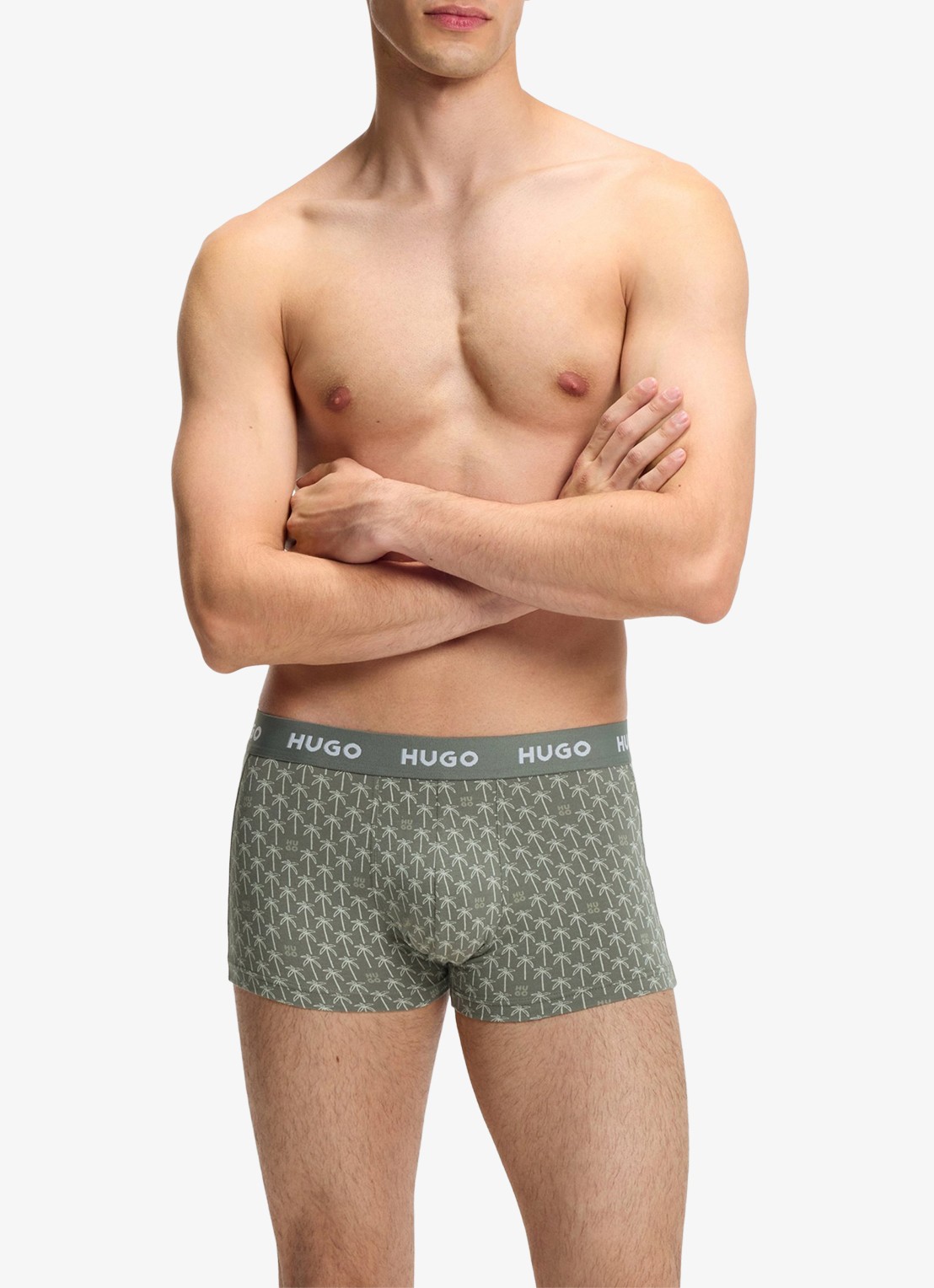 HUGO Boxershorts met logoband in 3-pack - detail 3 groen