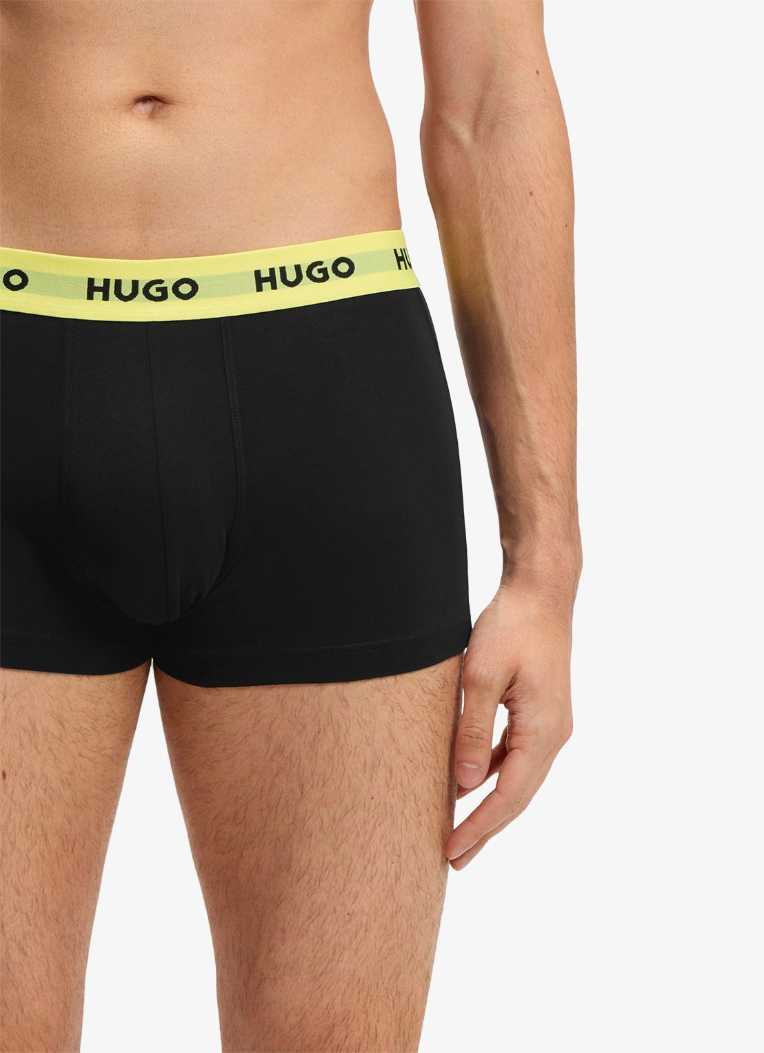 HUGO Boxershorts met logoband in 3-pack - detail 2 black-008 / zwart