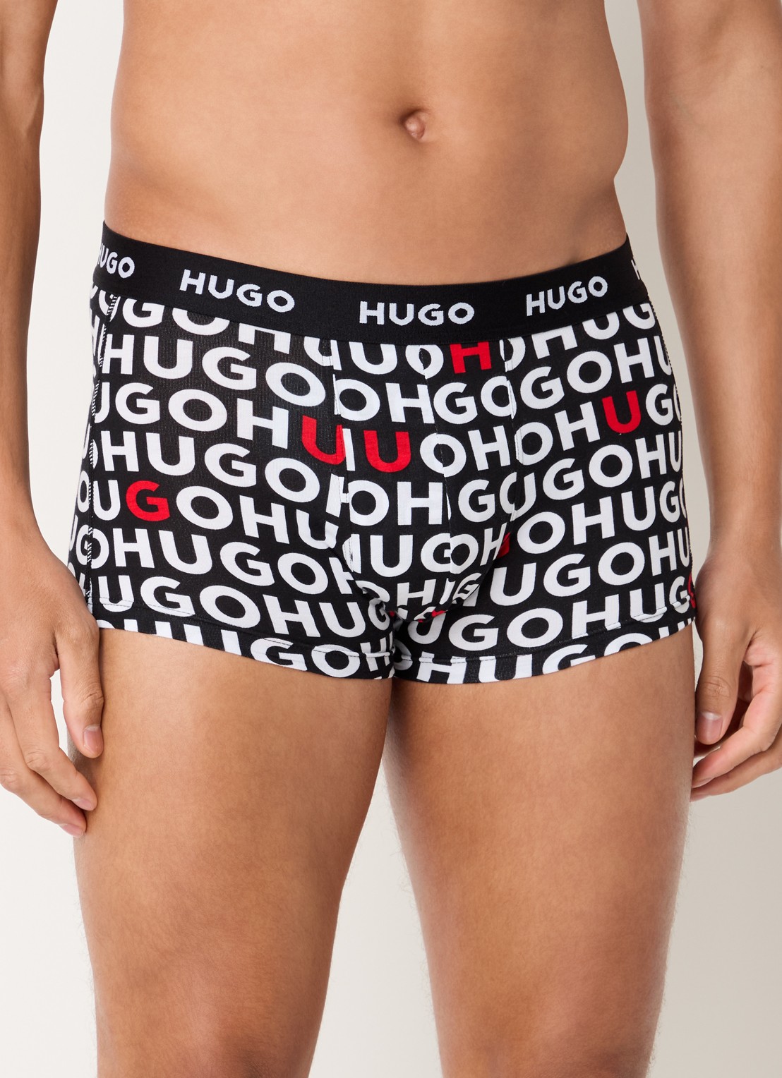 HUGO Boxershorts met logoband in 3-pack - detail 4 rood
