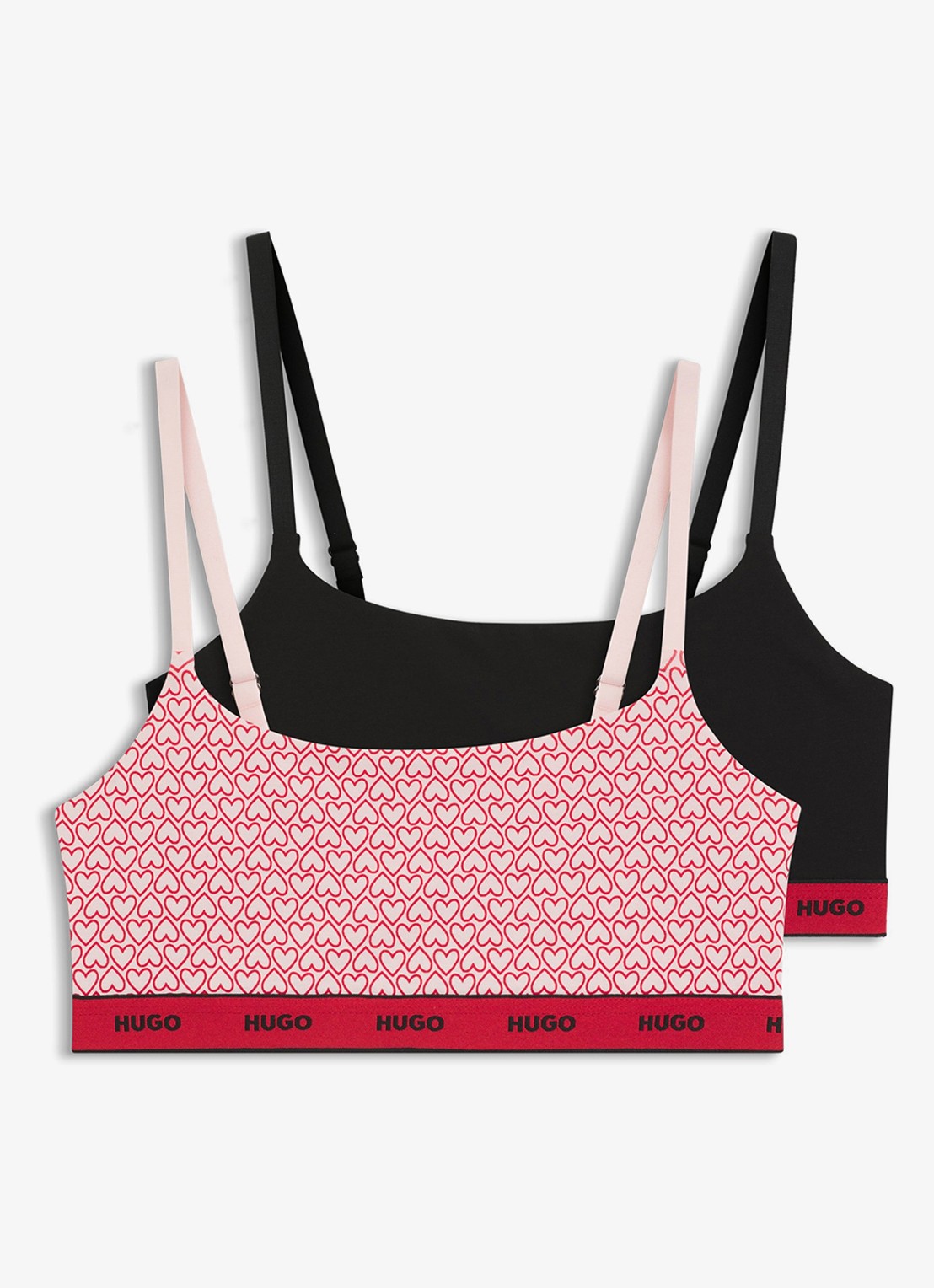 HUGO Bralette in 2-pack - voorkant roze