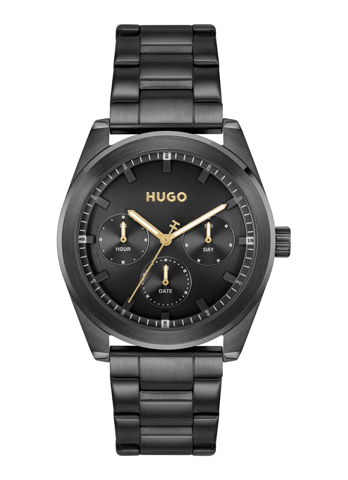 HUGO Bright Sport horloge HU1530426  - voorkant zwart