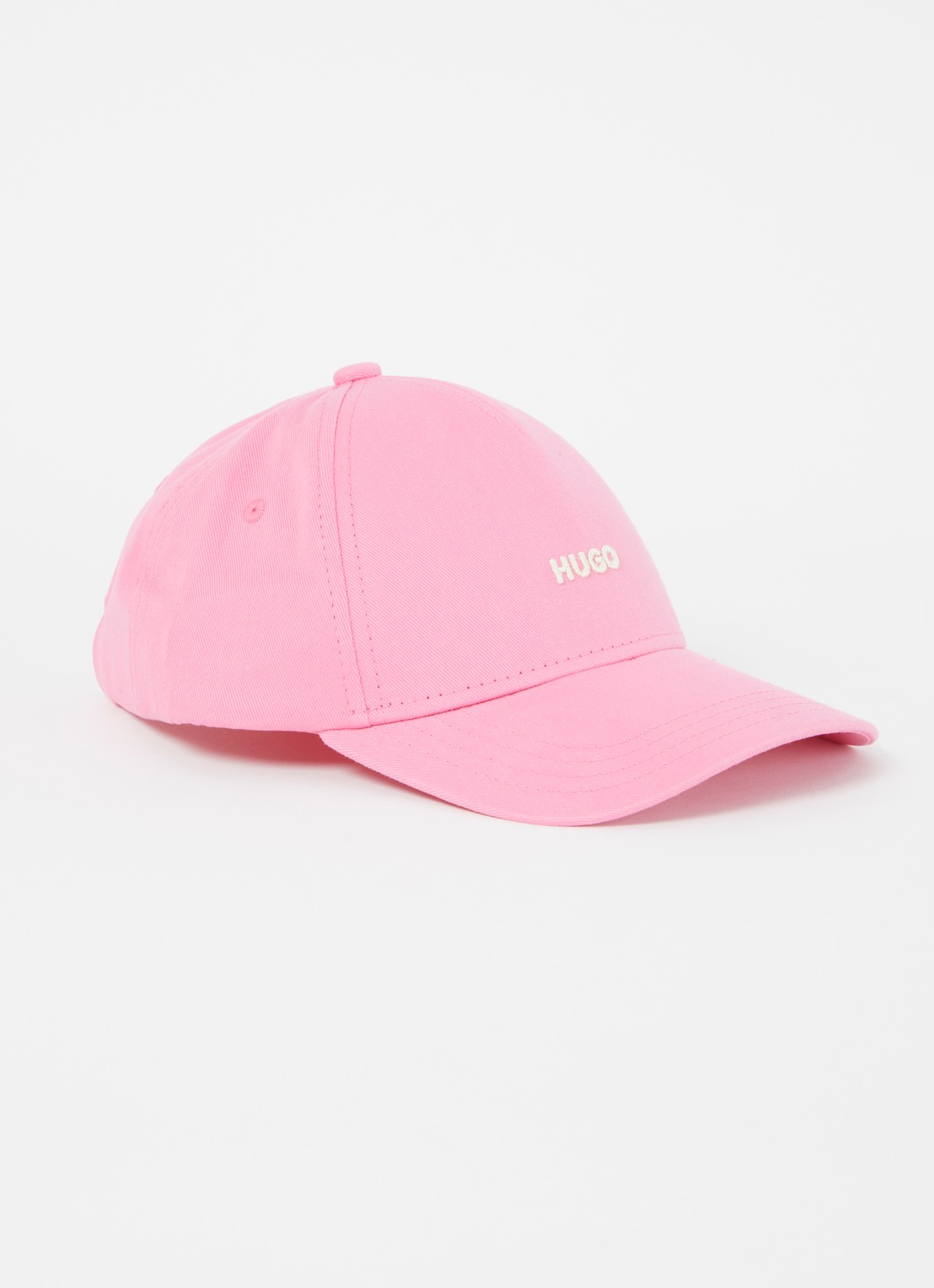 HUGO Cara pet met logoborduring - voorkant roze