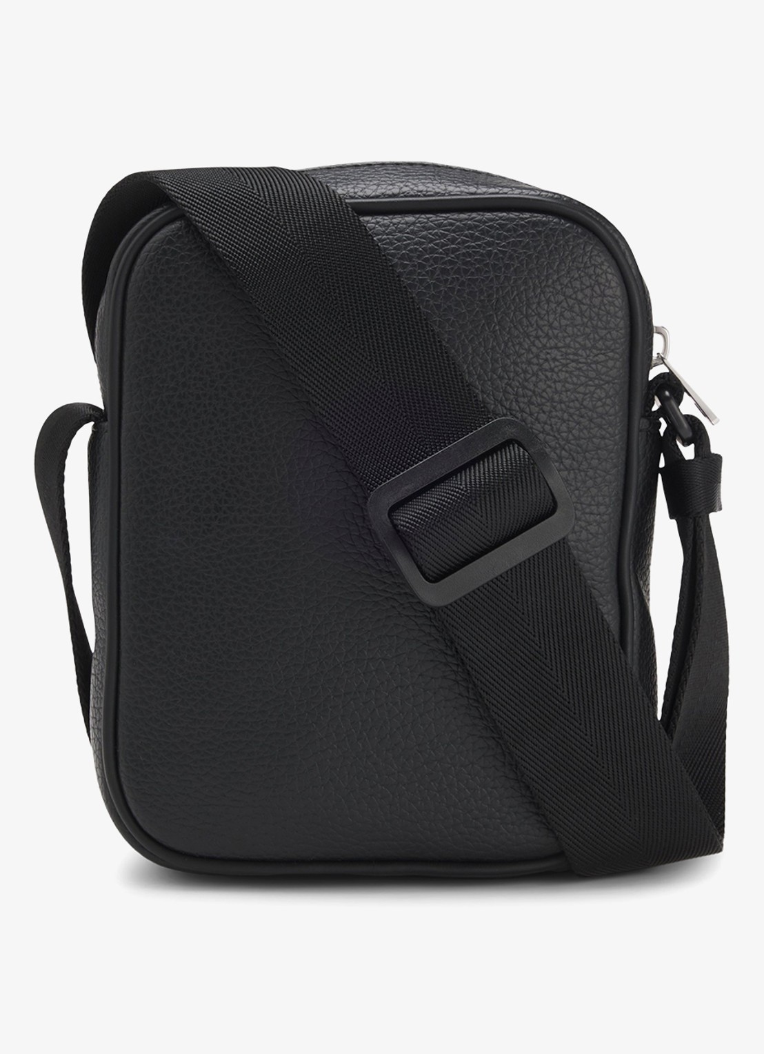 HUGO  Crossbodytas met logo en verstelbare schouderriem - achterkant 4 diepzwart