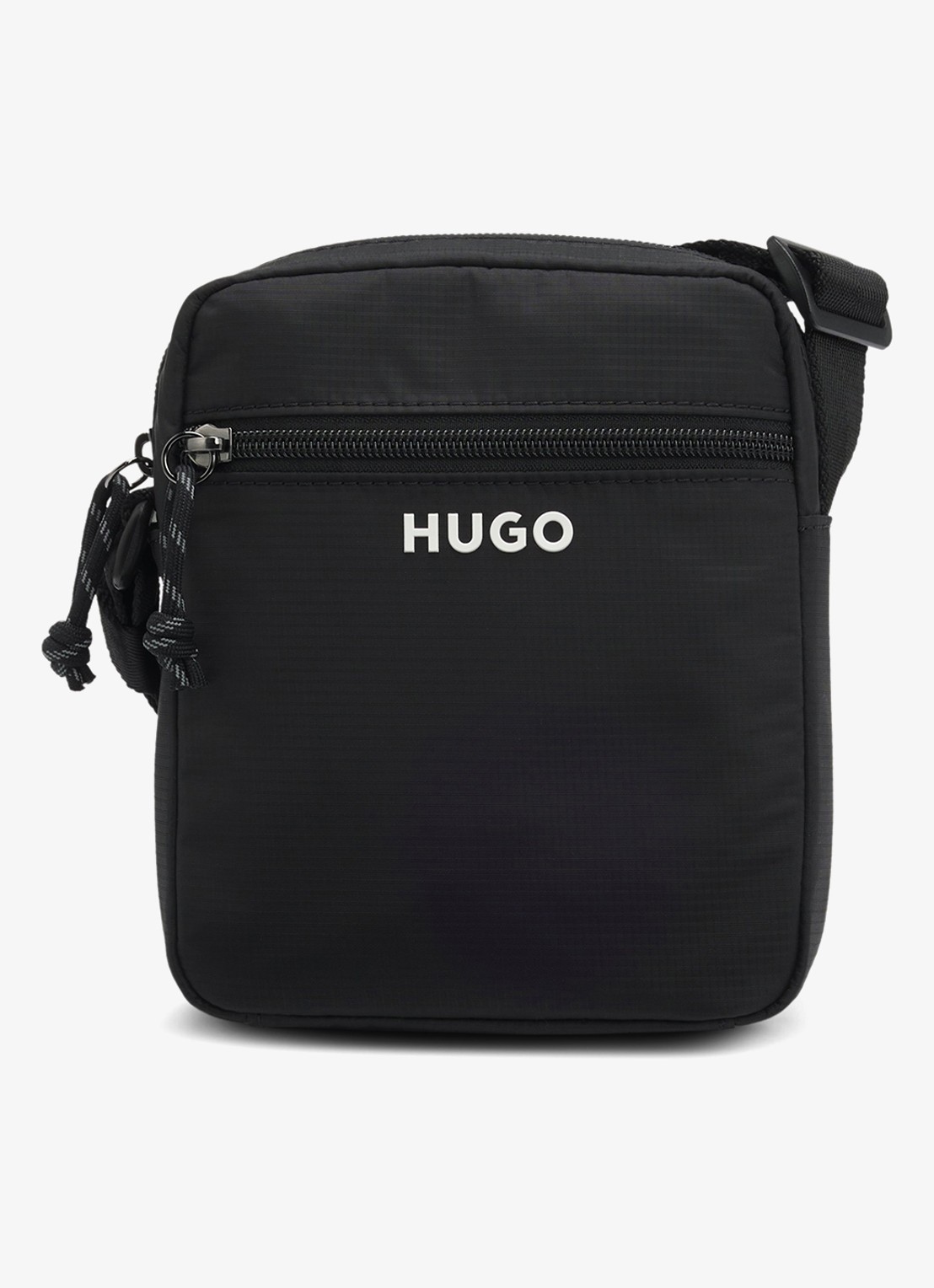 HUGO Crossbodytas met logo - voorkant 3 zwart