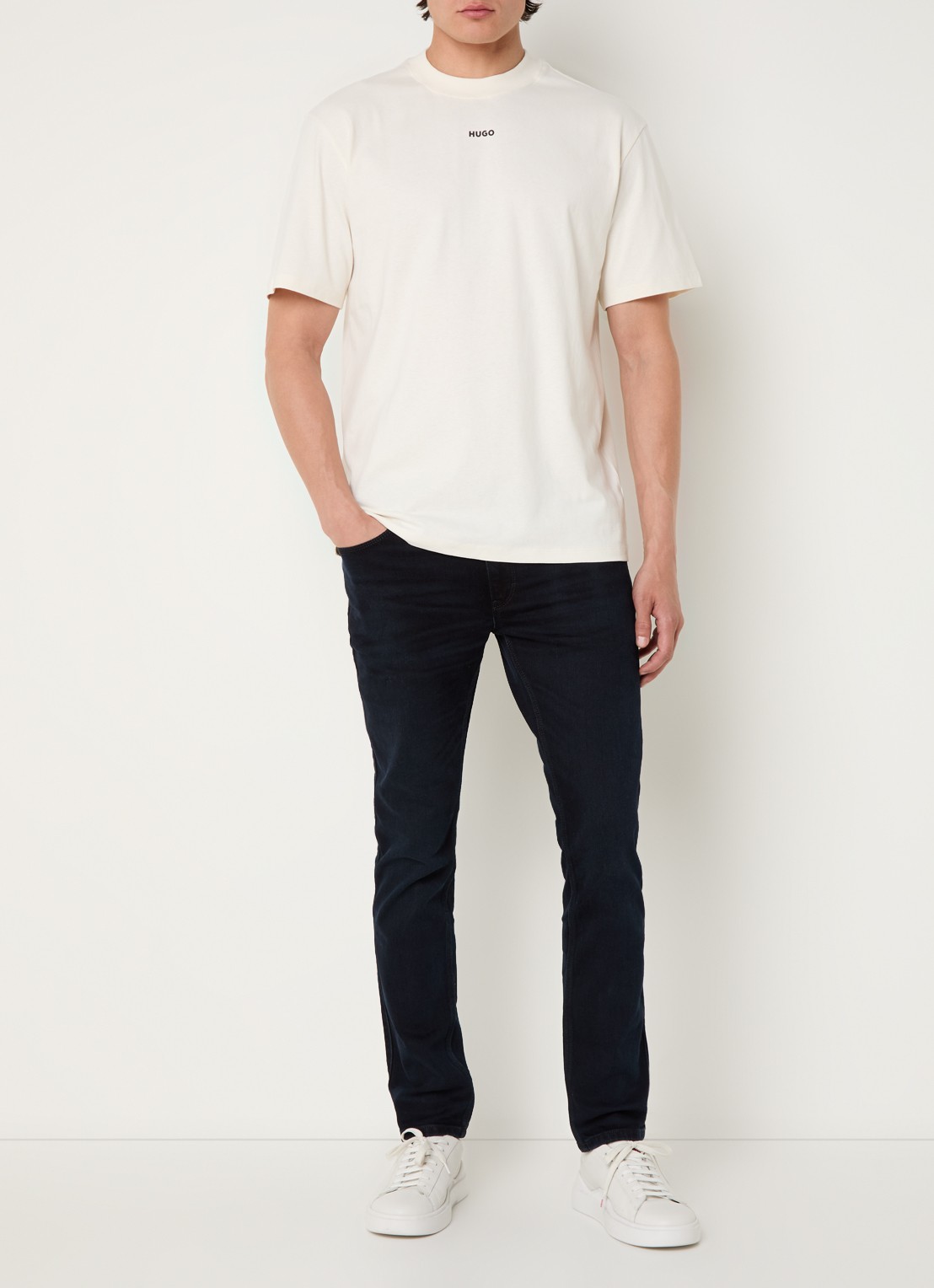 HUGO Dapolino 10248326 01  001 - voorkant 4 open white-121 / wit