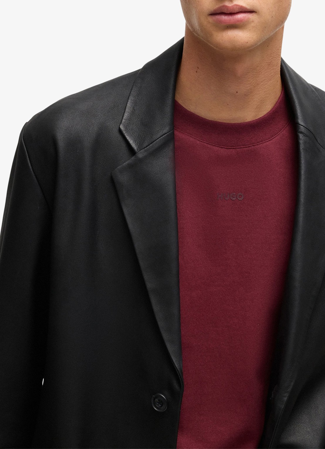 HUGO Dapolino 10248326 01  001 - detail 2 dark pink-654 / roze