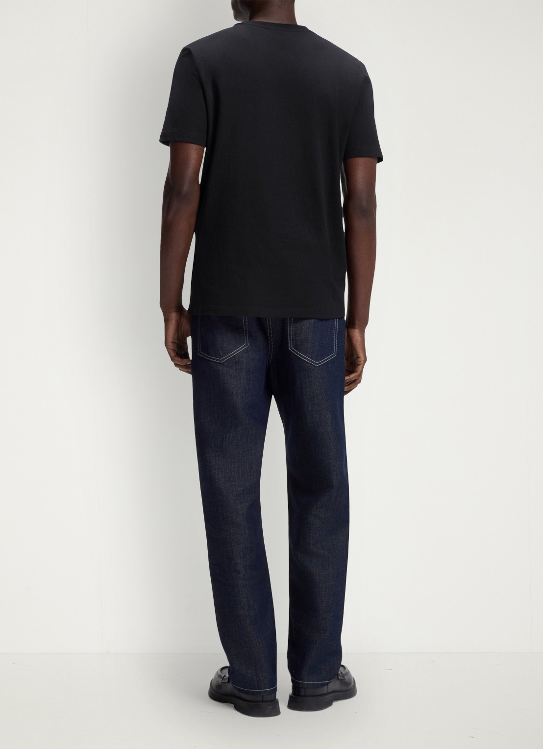 HUGO Darusi t-shirt van katoen - achterkant 3 black-001 / zwart