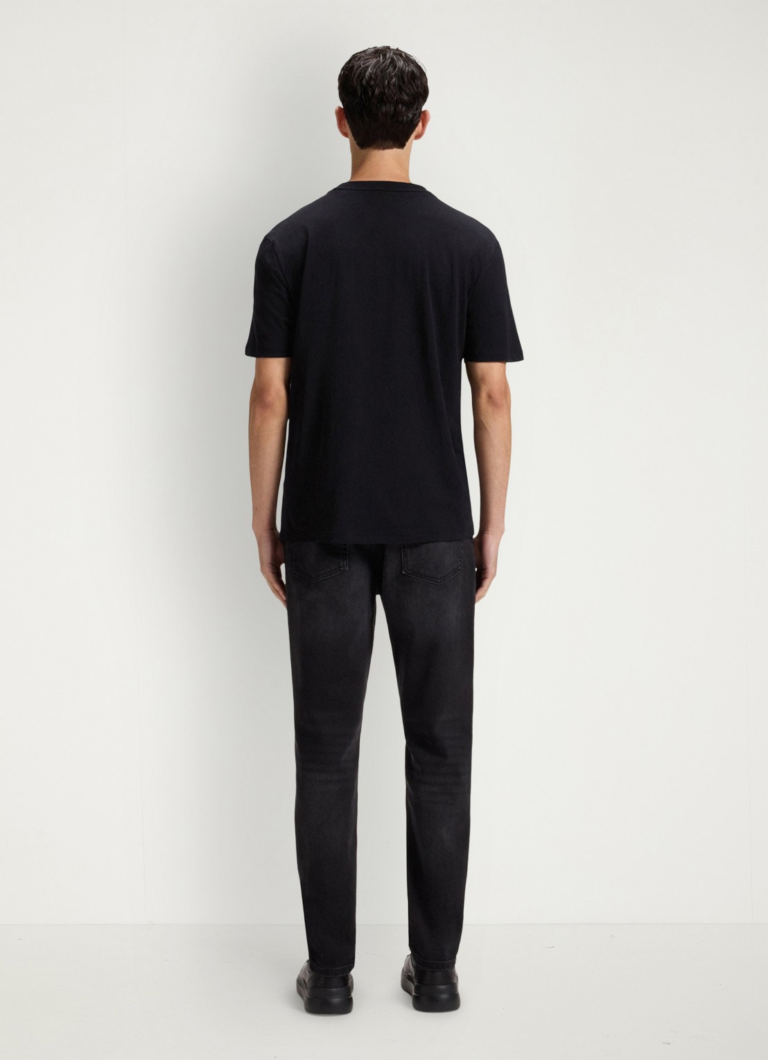HUGO Dero T-shirt met logo - achterkant zwart