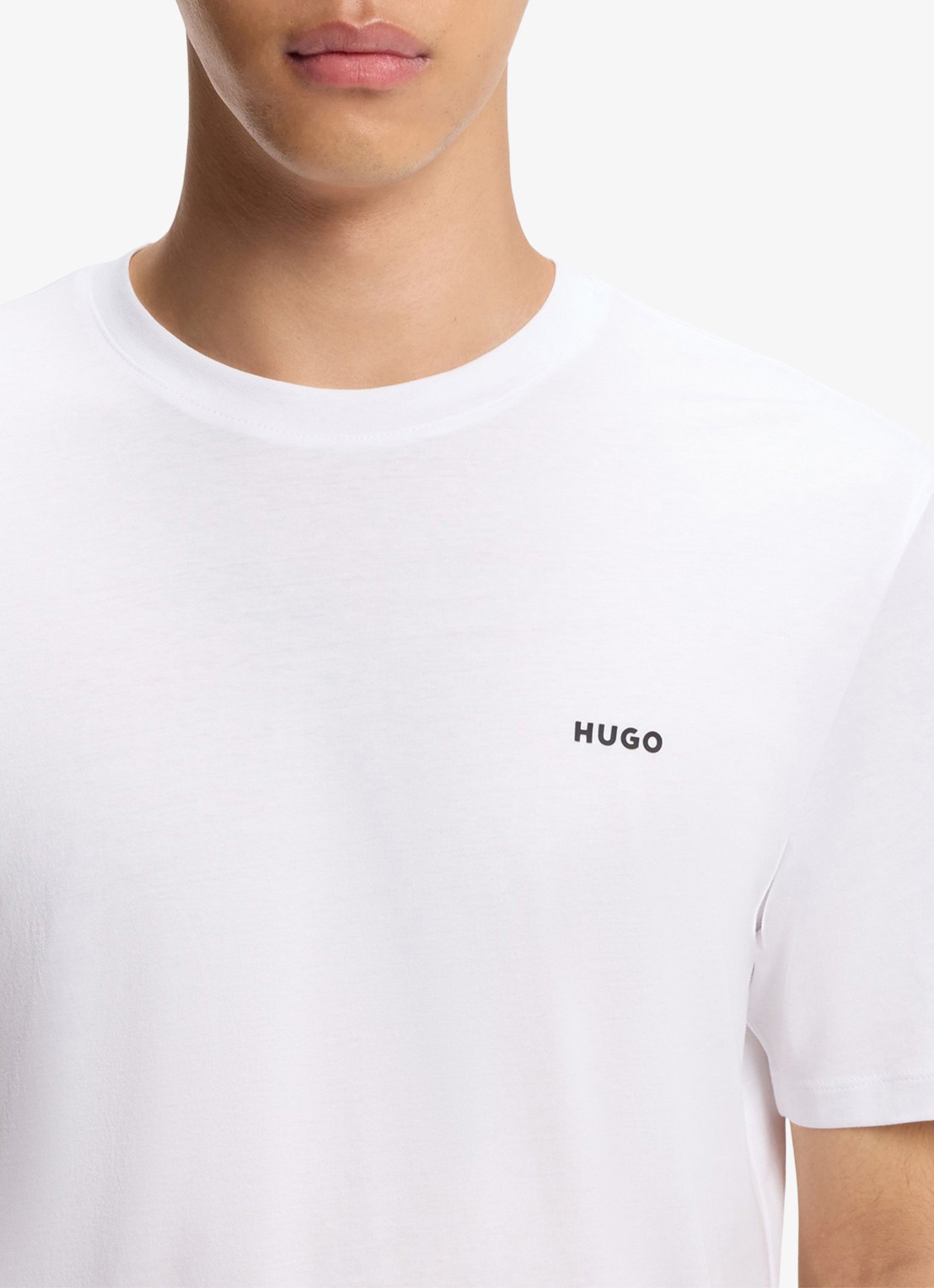 HUGO Dero T-shirt met logo - detail 7 wit