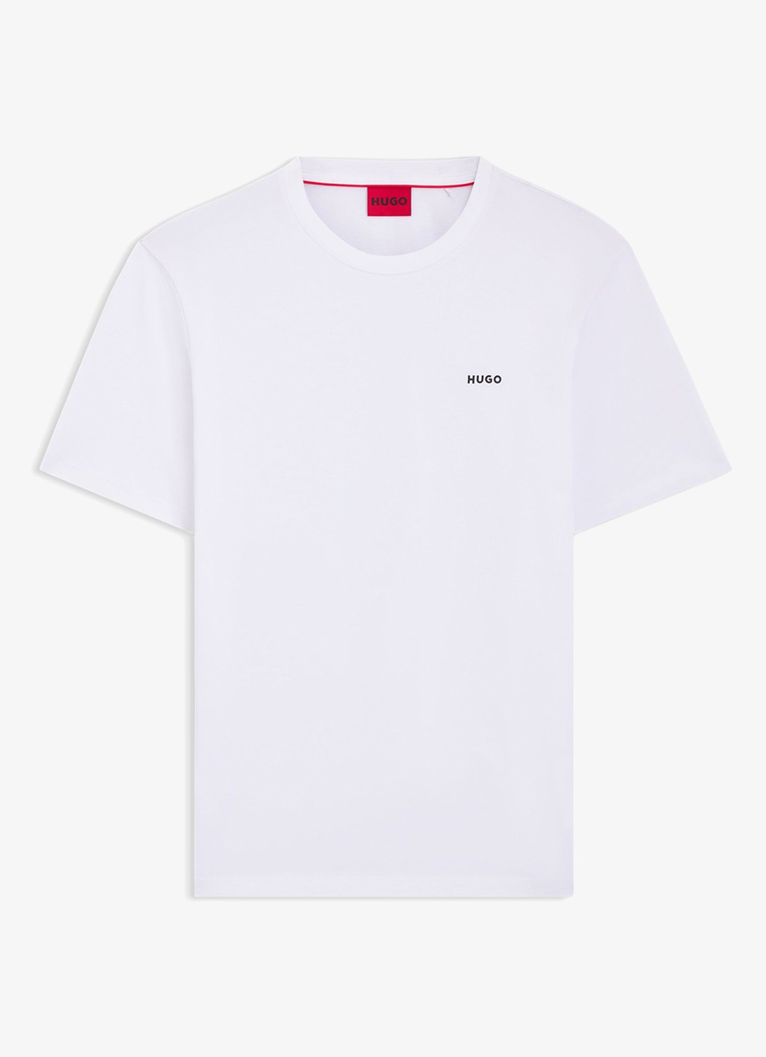 HUGO Dero T-shirt met logo - voorkant wit
