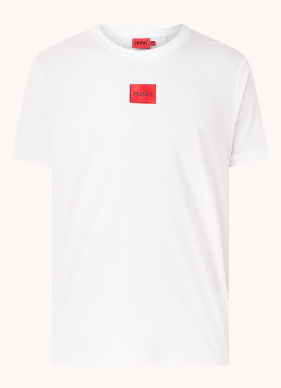 HUGO Diragolino T-shirt met logo - voorkant wit
