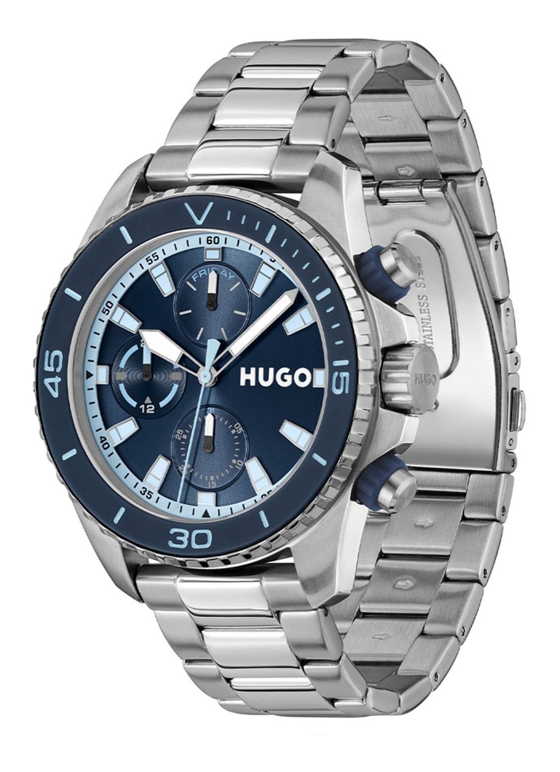 HUGO Dive horloge HU1530429  - detail 3 zilver