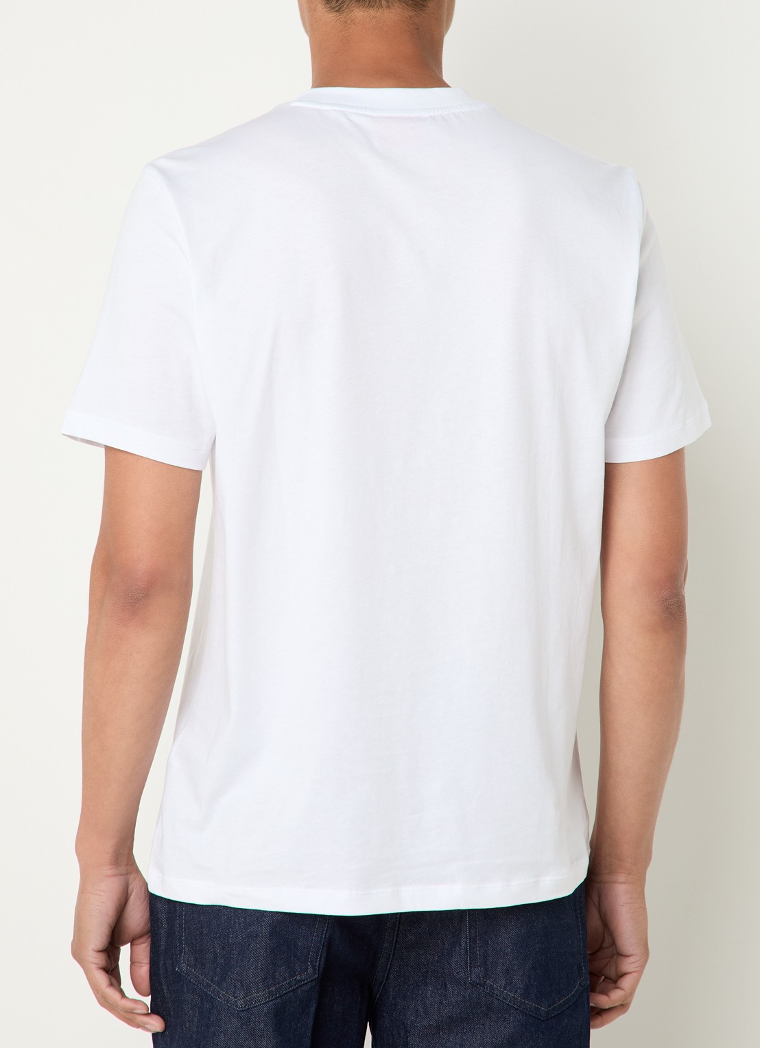 HUGO Dobero T-shirt met logoprint - achterkant 4 wit