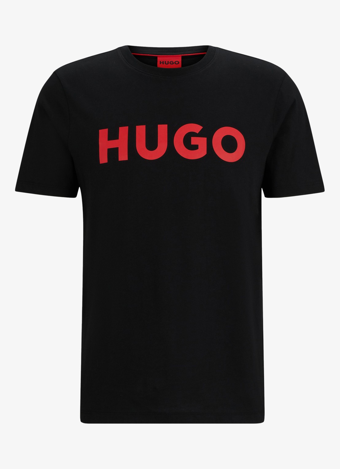 HUGO Dulivio T-shirt met logoprint  - voorkant 4 rood