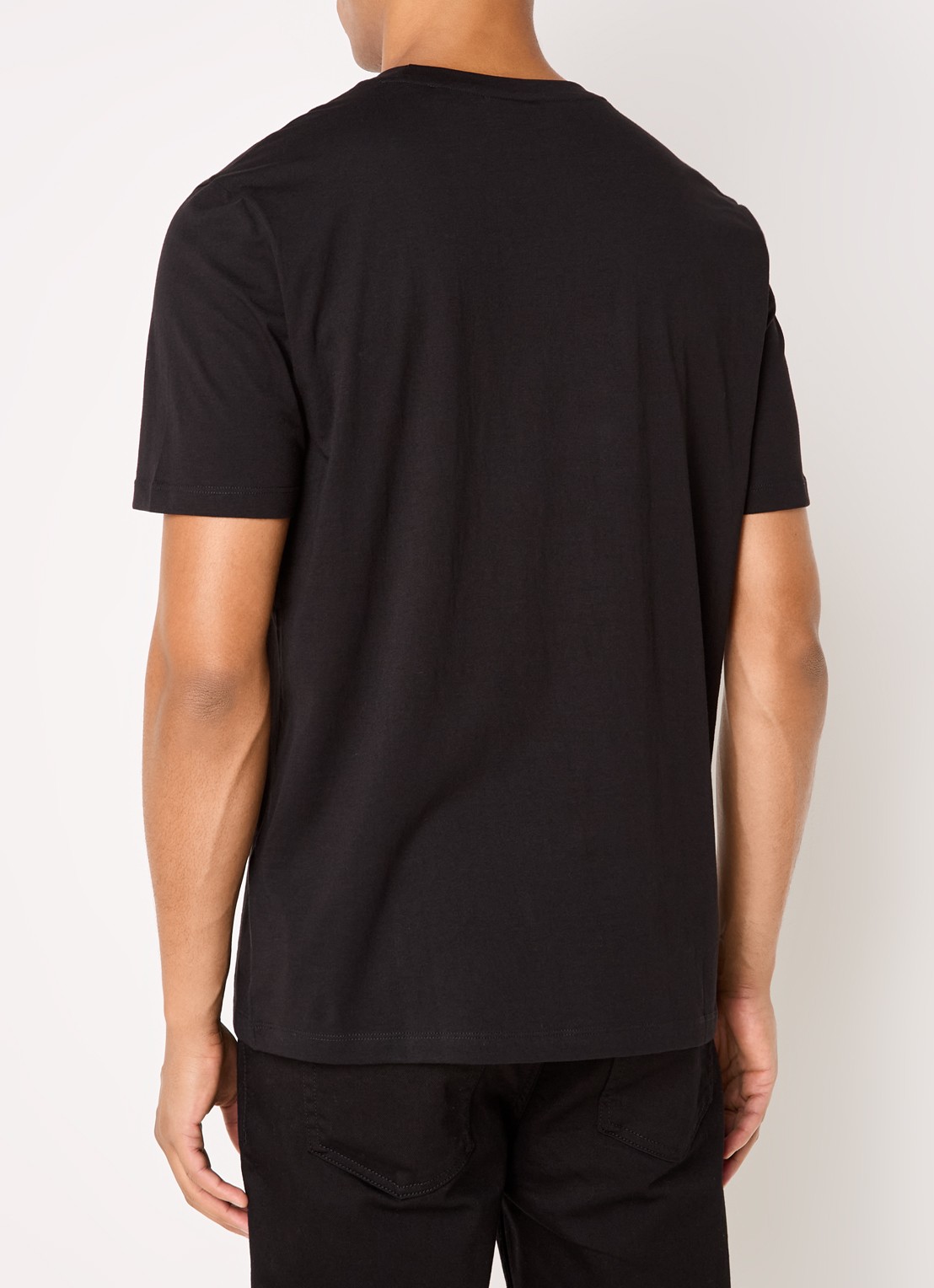 HUGO Dulivio T-shirt met logoprint  - achterkant 3 zwart