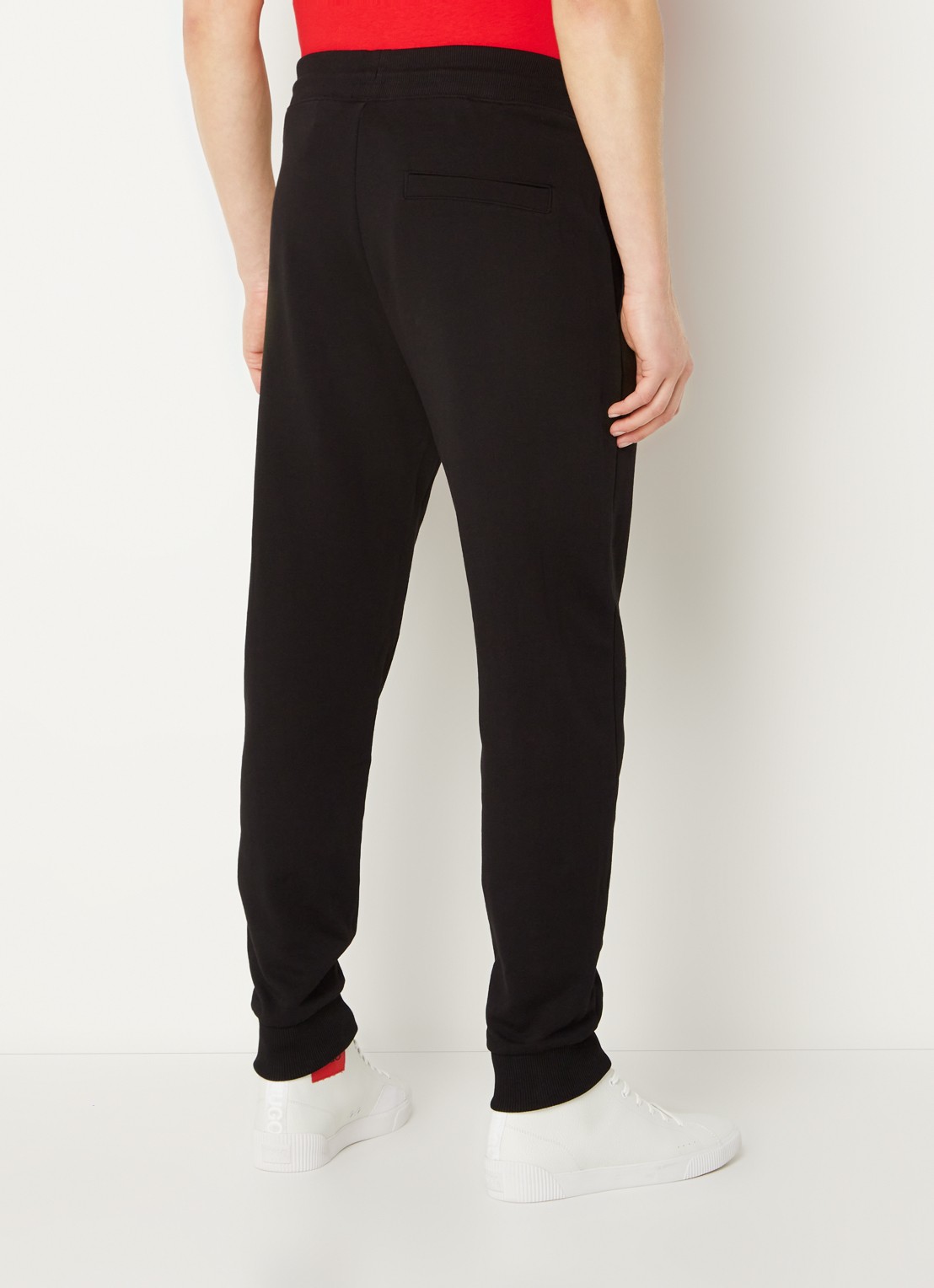 HUGO Dwellrom slim fit joggingbroek met klepzak - achterkant 5 zwart
