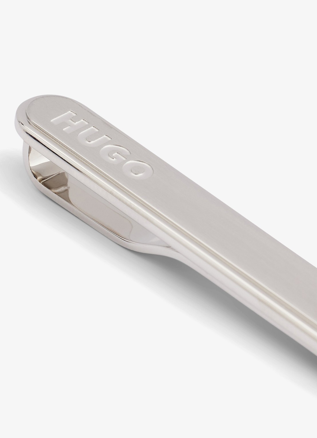 HUGO E-Classic dasspeld met logo - detail 3 zilver