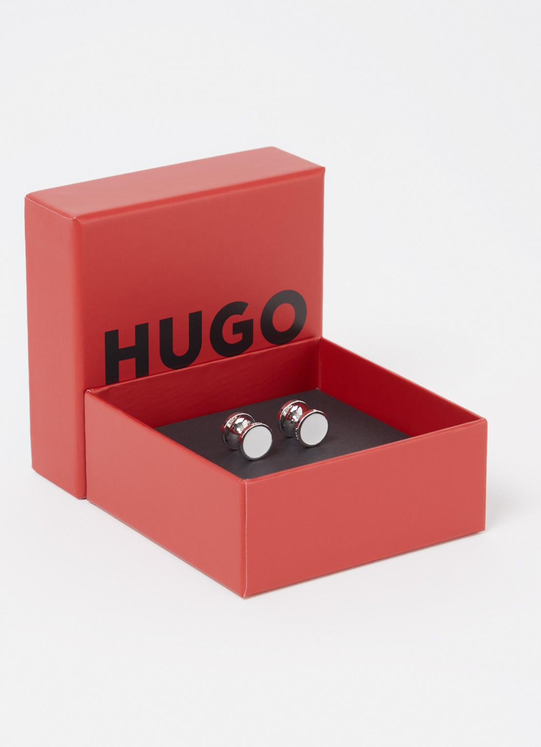 HUGO E-Tokeep manchetknopen - voorkant 2 wit