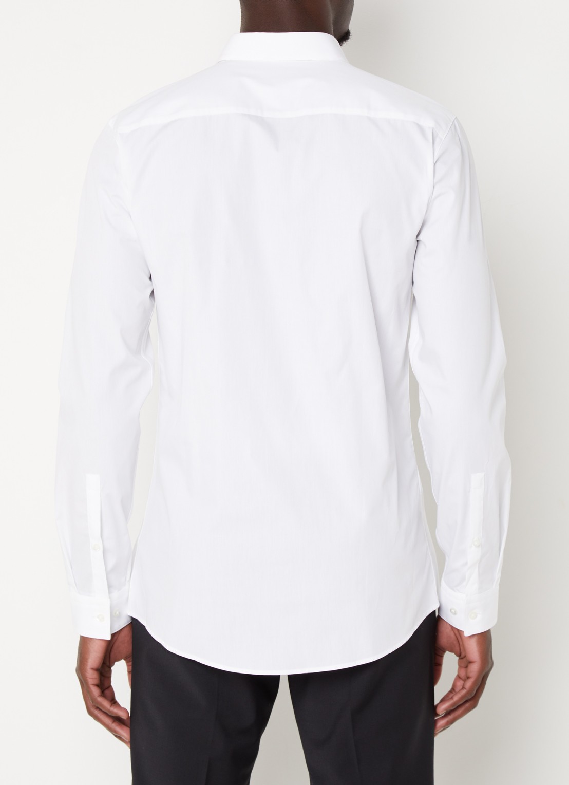 HUGO Erondo extra slim fit overhemd van katoen - achterkant wit