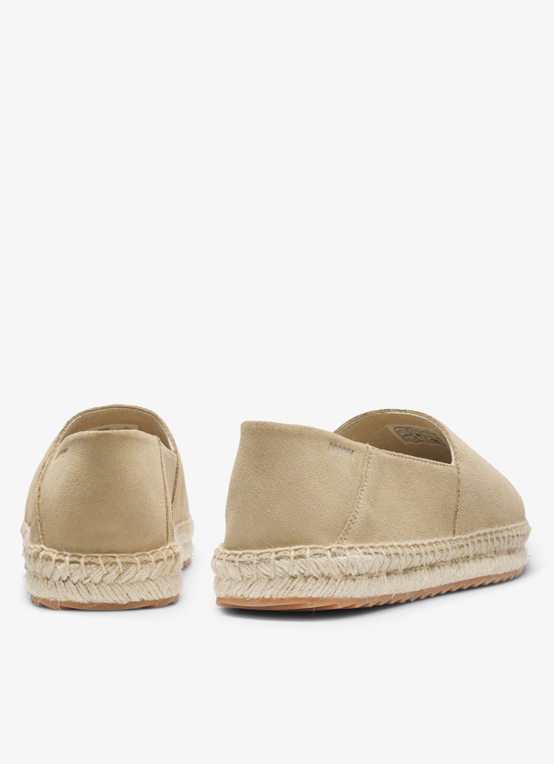 HUGO Espadrilles van suède met logo - detail 4 open beige-294 / beige