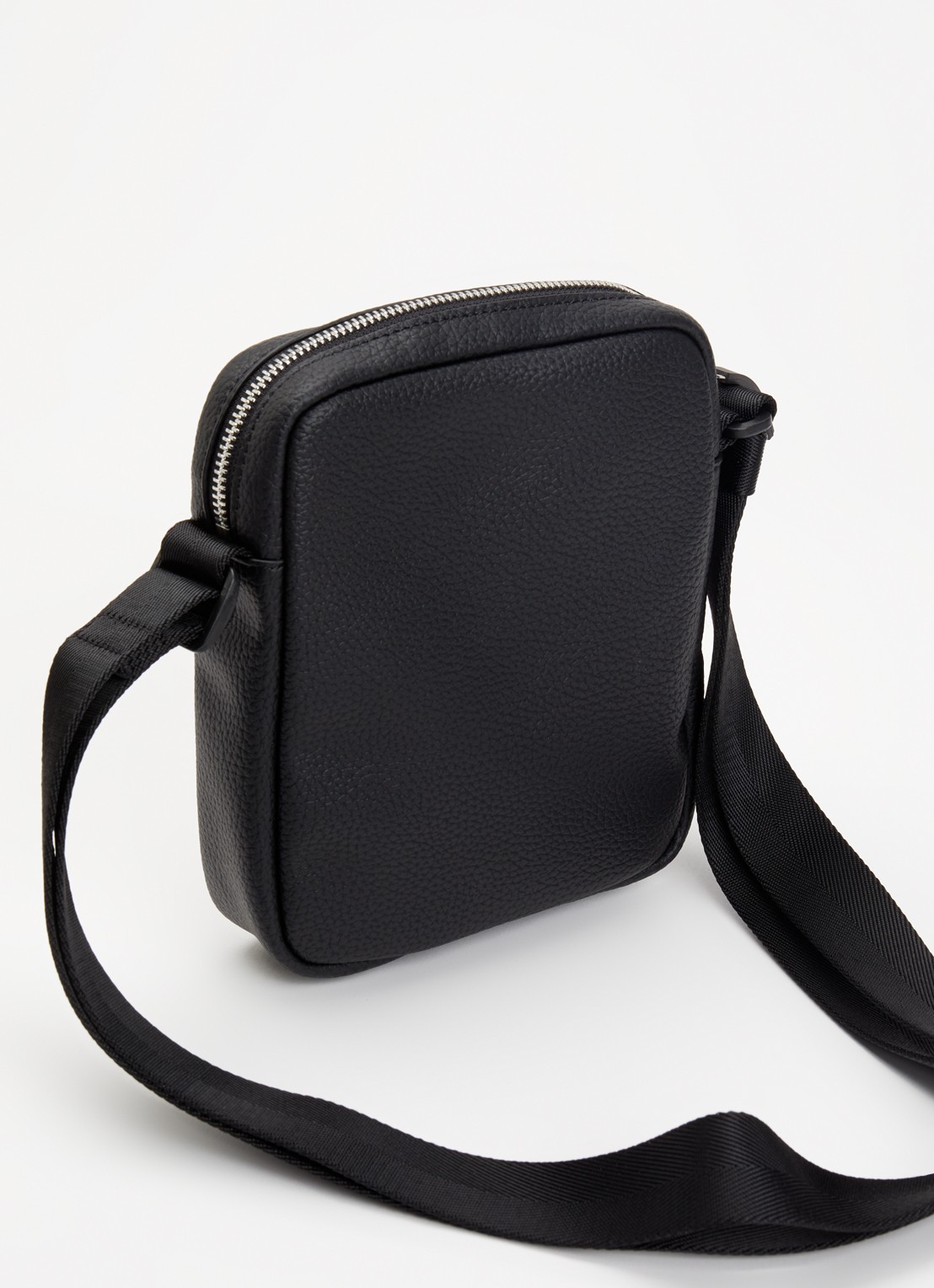 HUGO Ethon crossbodytas met logo en verstelbare schouderriem - achterkant 5 black-001 / zwart